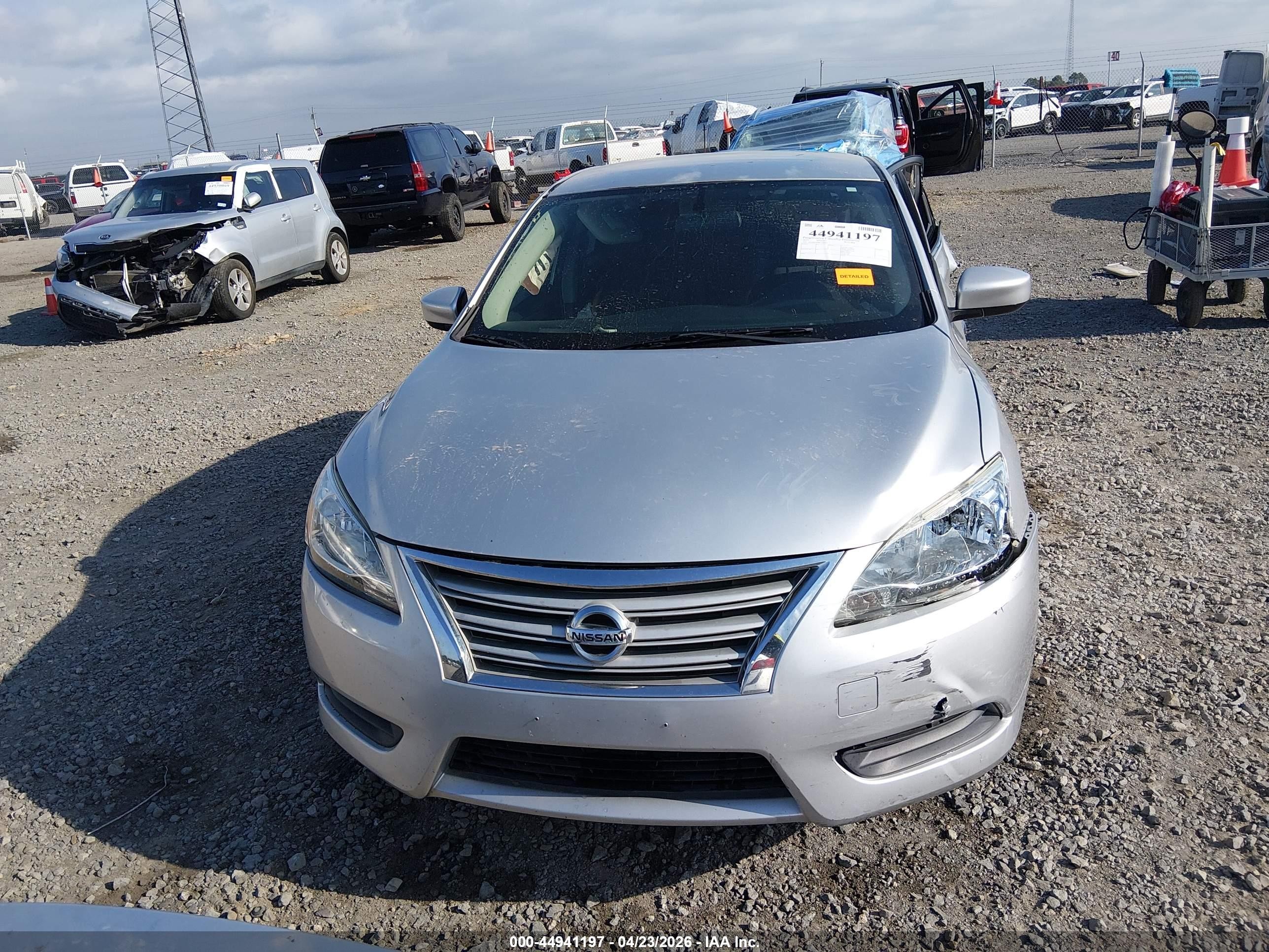 2015 Nissan Sentra Sv Silver vin: 3N1AB7AP8FY292016