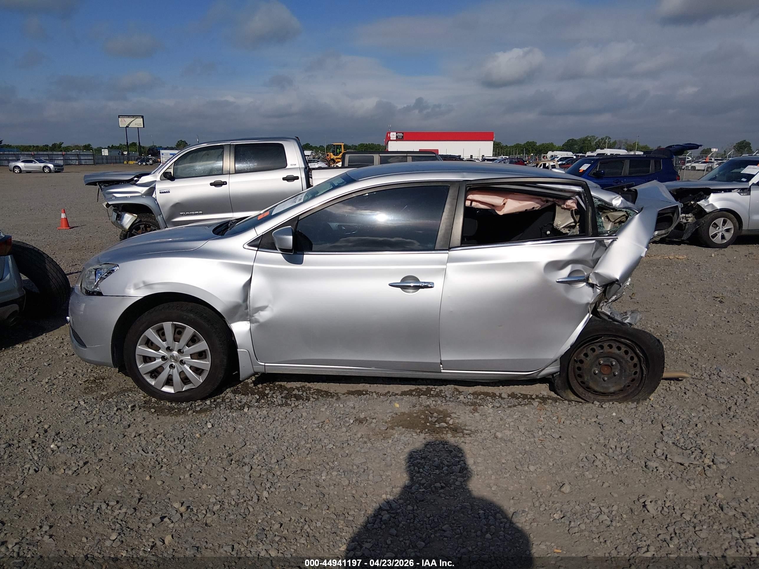 2015 Nissan Sentra Sv Silver vin: 3N1AB7AP8FY292016