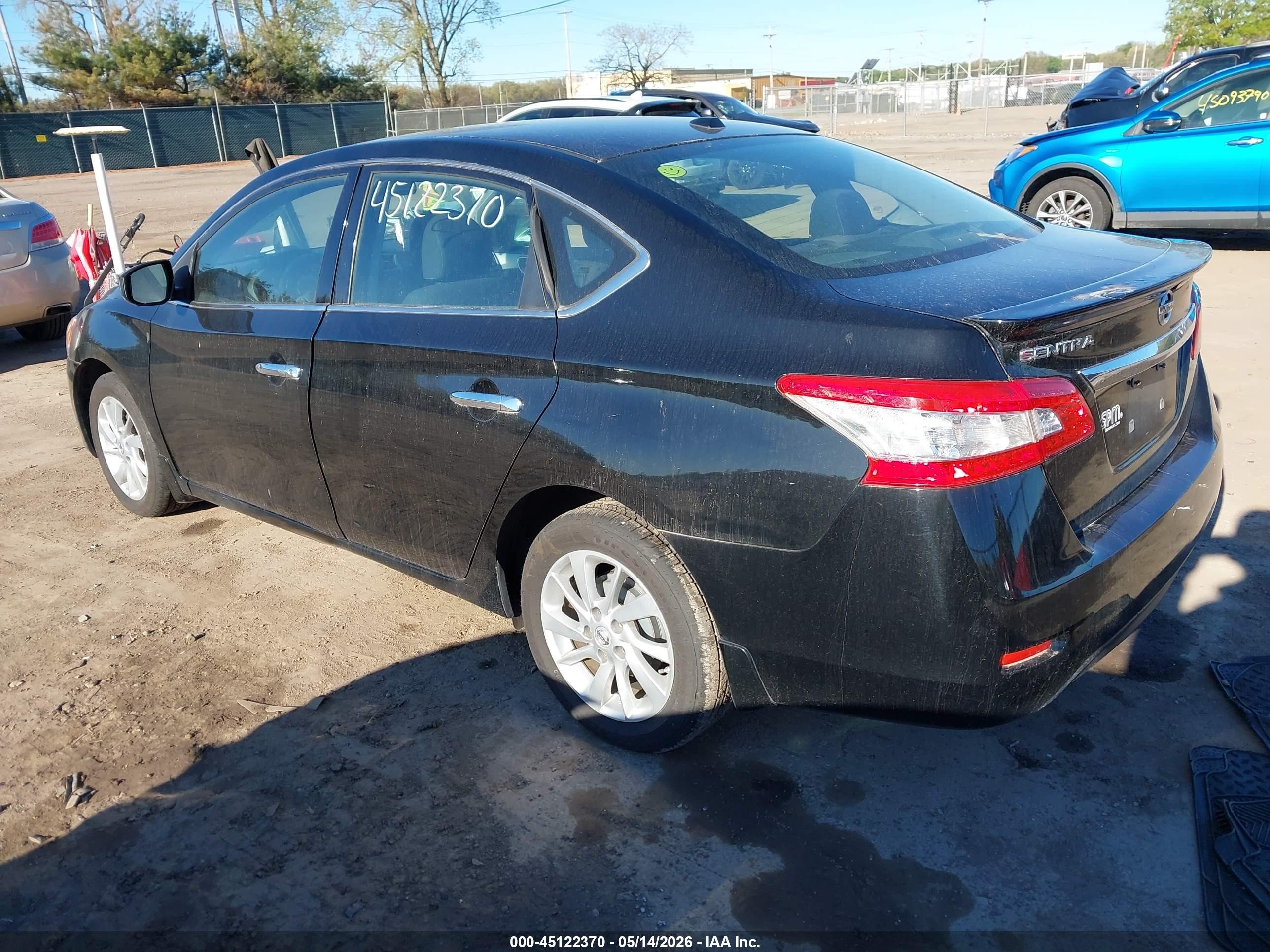 2015 Nissan Sentra Sv Black vin: 3N1AB7AP8FY299029