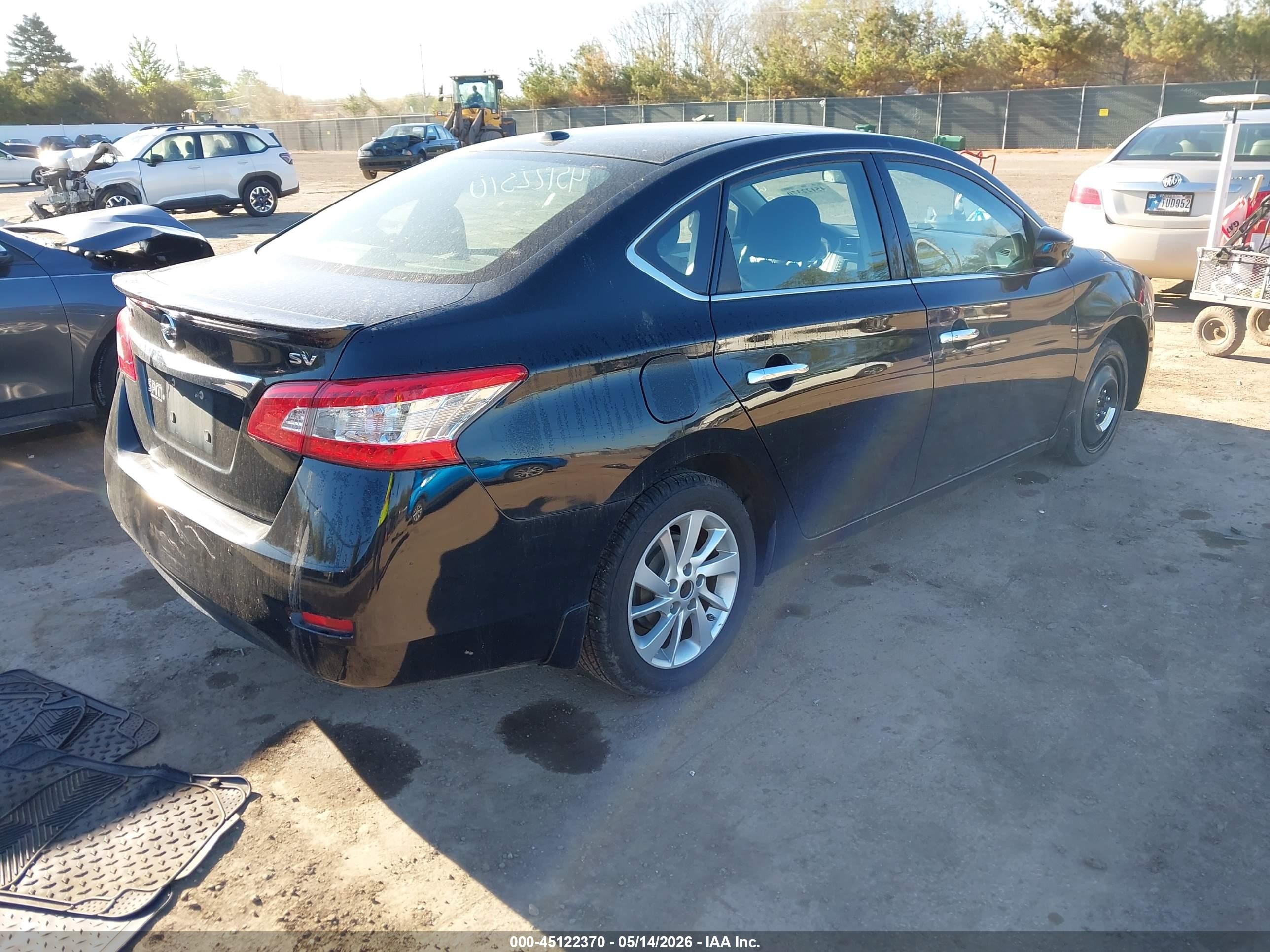 2015 Nissan Sentra Sv Black vin: 3N1AB7AP8FY299029