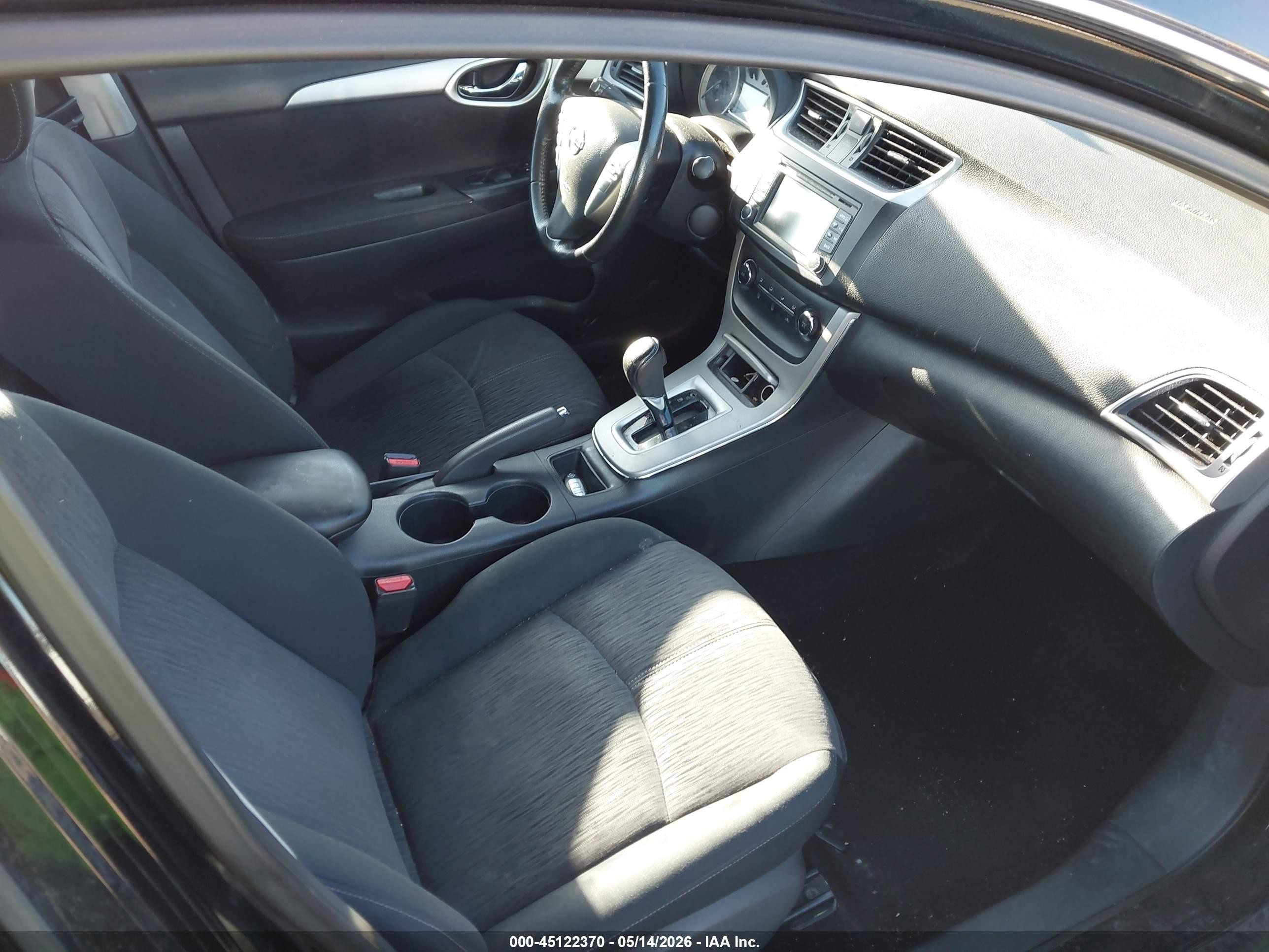 2015 Nissan Sentra Sv Black vin: 3N1AB7AP8FY299029