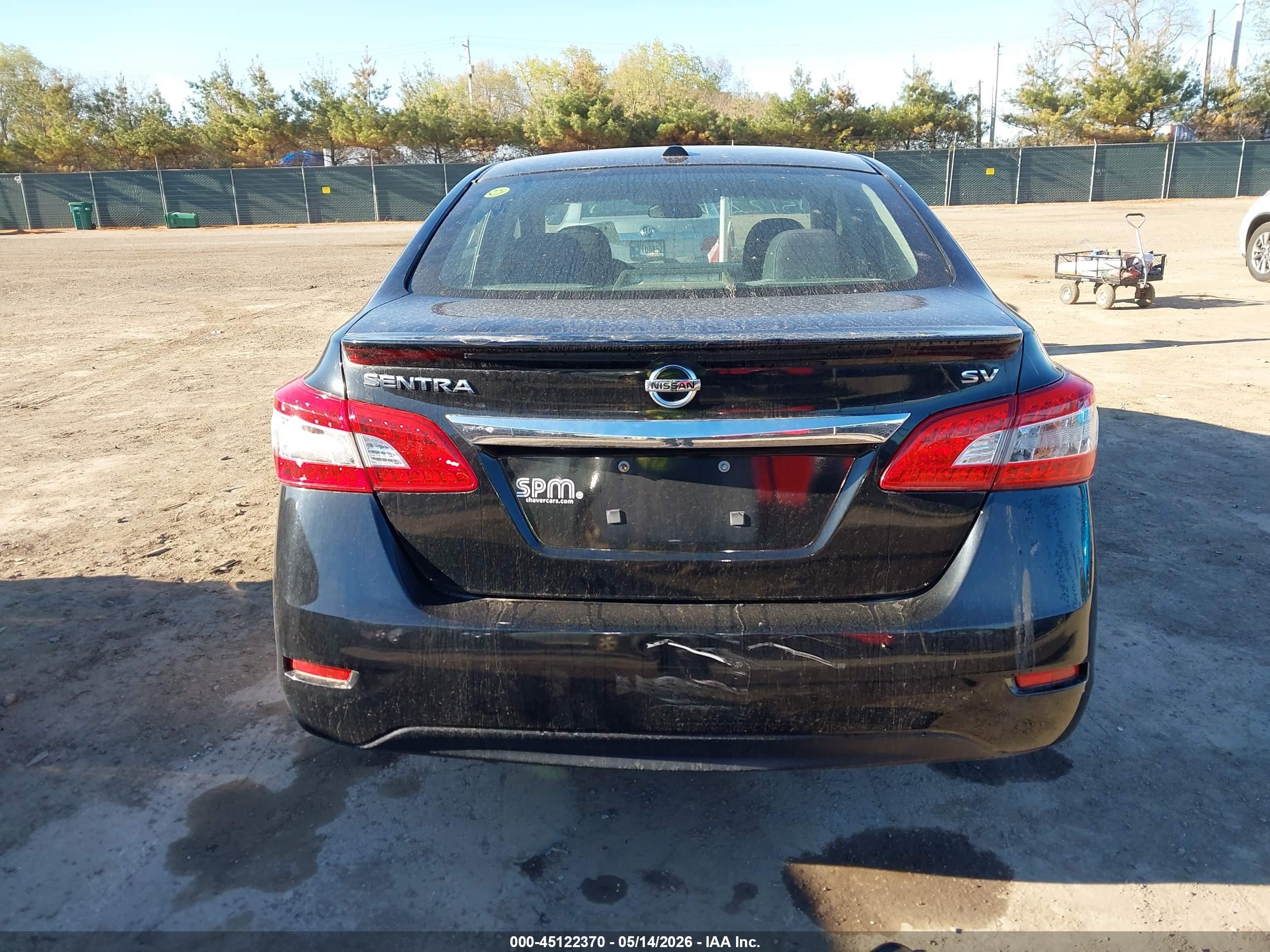 2015 Nissan Sentra Sv Black vin: 3N1AB7AP8FY299029