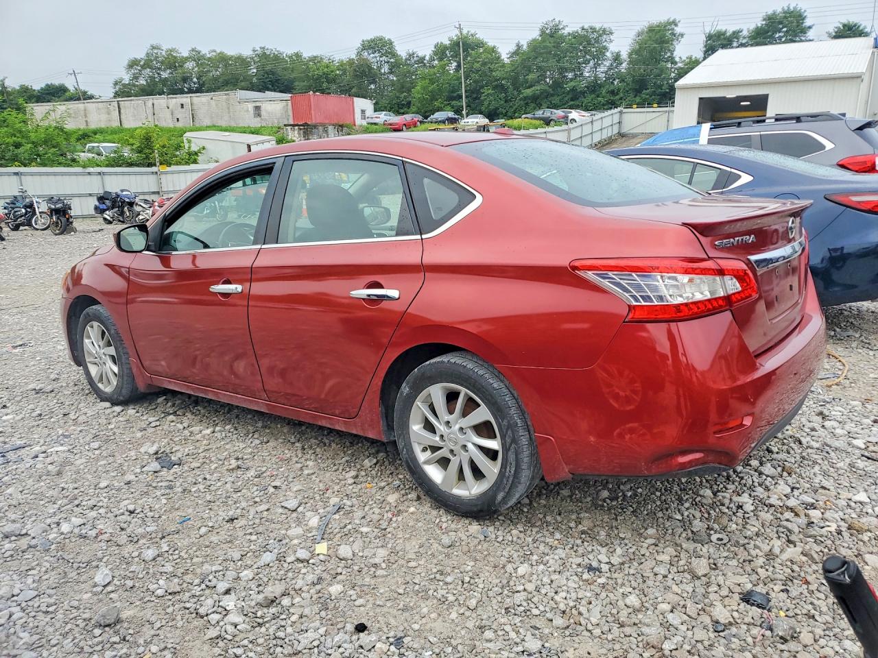 2015 Nissan Sentra Sv Красный vin: 3N1AB7AP8FY299791