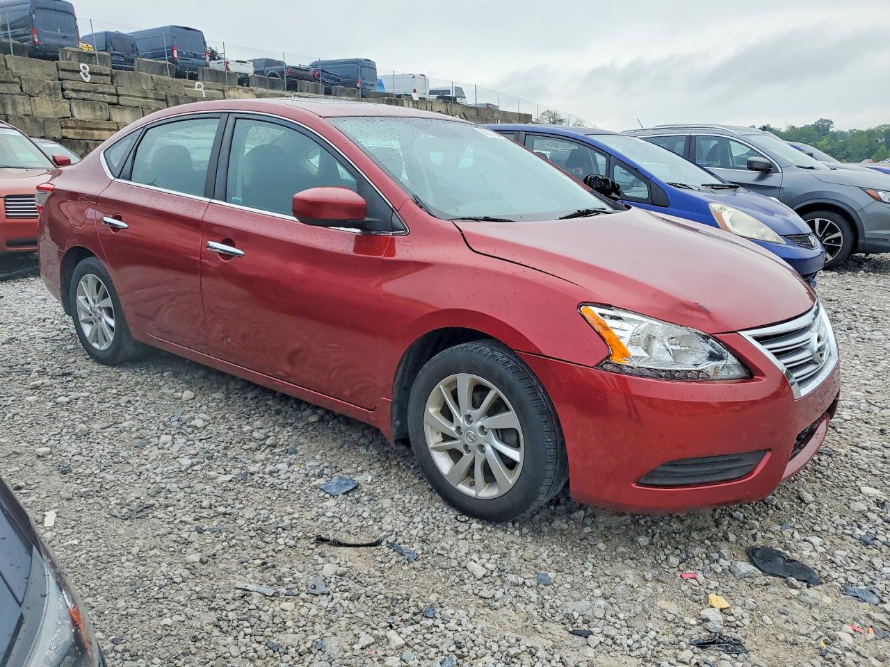 2015 Nissan Sentra Sv Красный vin: 3N1AB7AP8FY299791