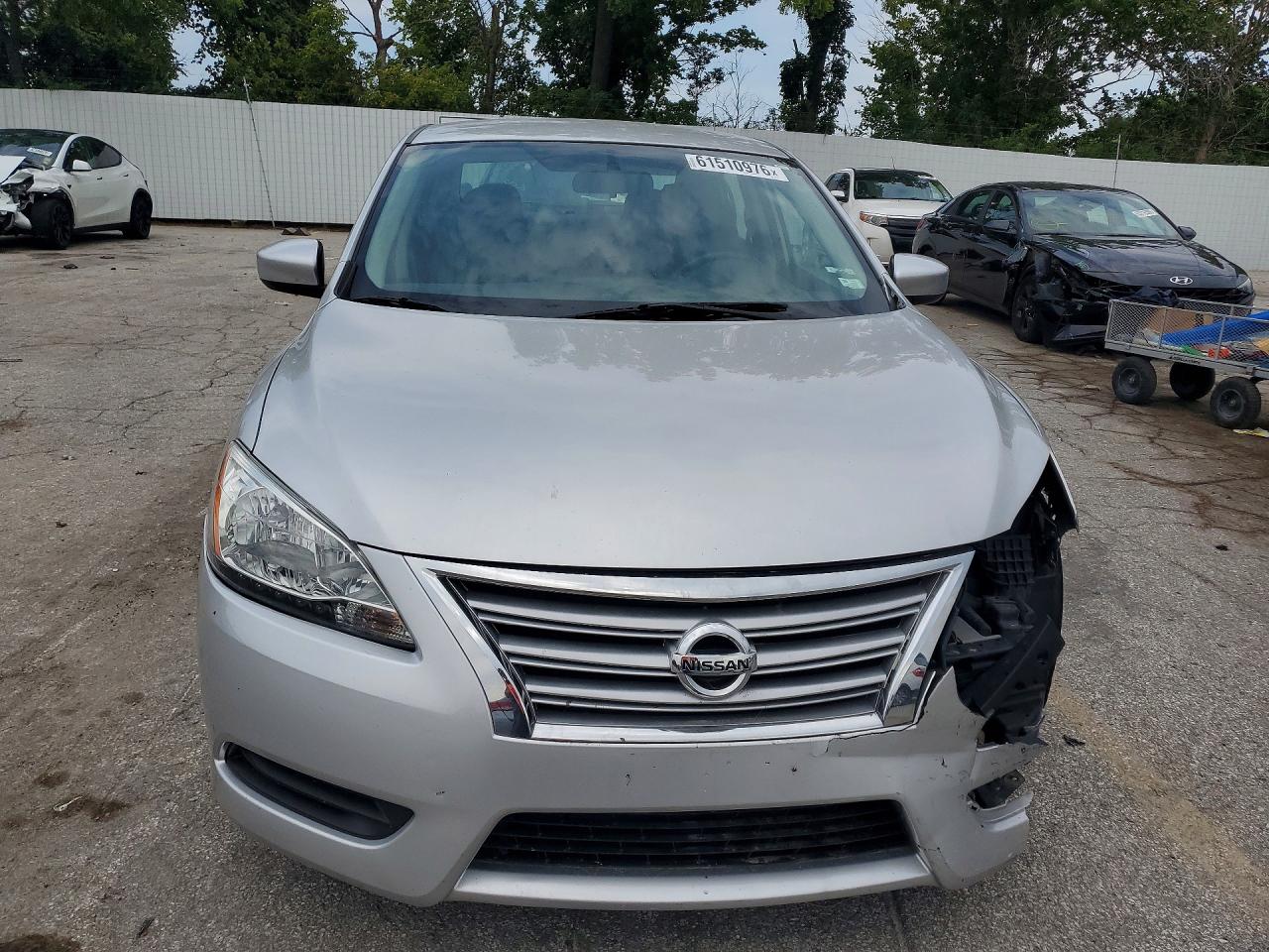 2015 Nissan Sentra S Silver vin: 3N1AB7AP8FY301944