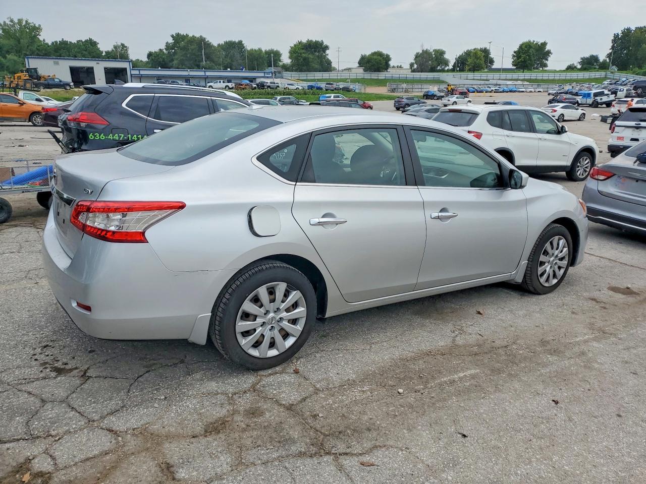 2015 Nissan Sentra S Silver vin: 3N1AB7AP8FY301944