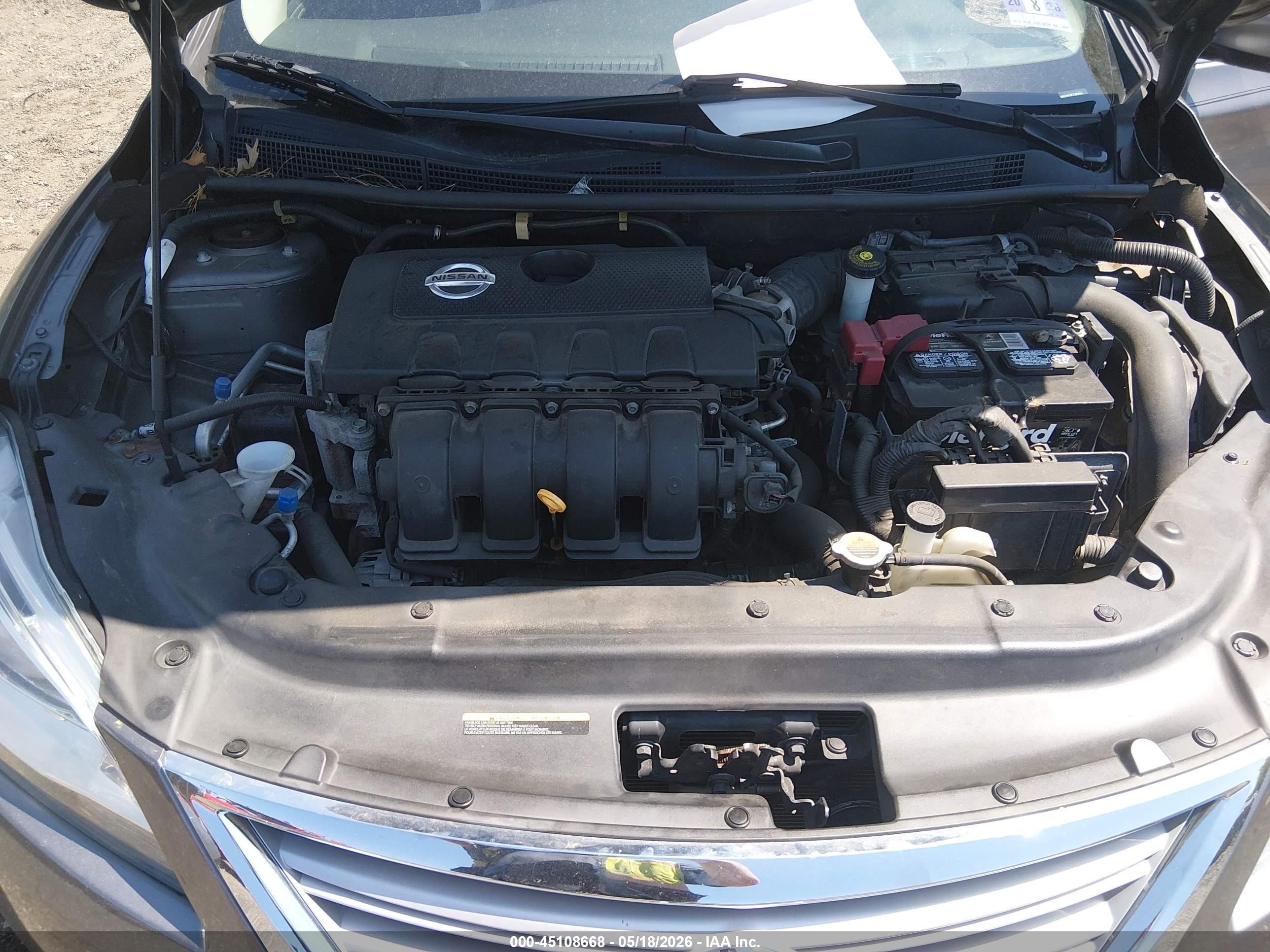 2015 Nissan Sentra S Gray vin: 3N1AB7AP8FY304522
