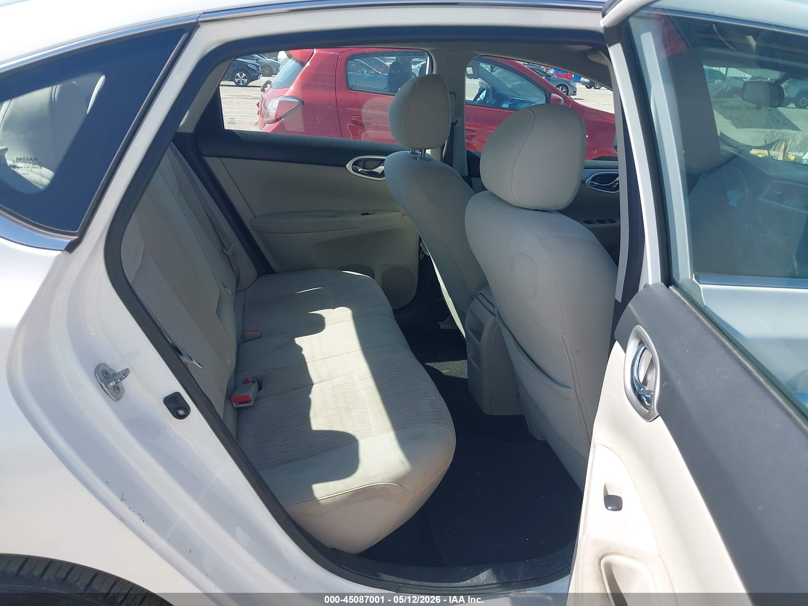 2015 Nissan Sentra Sv White vin: 3N1AB7AP8FY306593