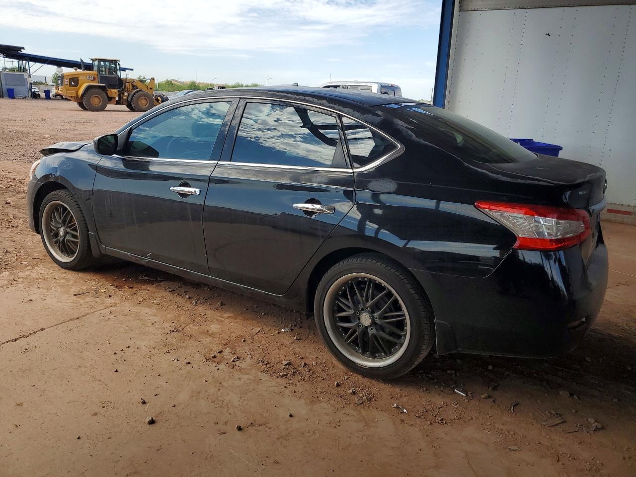 2015 Nissan Sentra S Black vin: 3N1AB7AP8FY307405