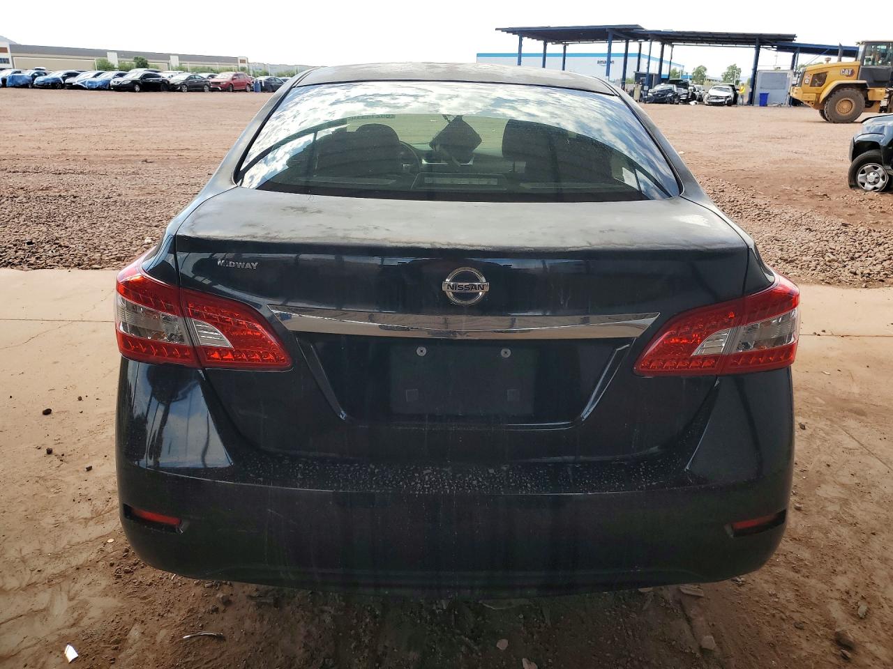 2015 Nissan Sentra S Black vin: 3N1AB7AP8FY307405