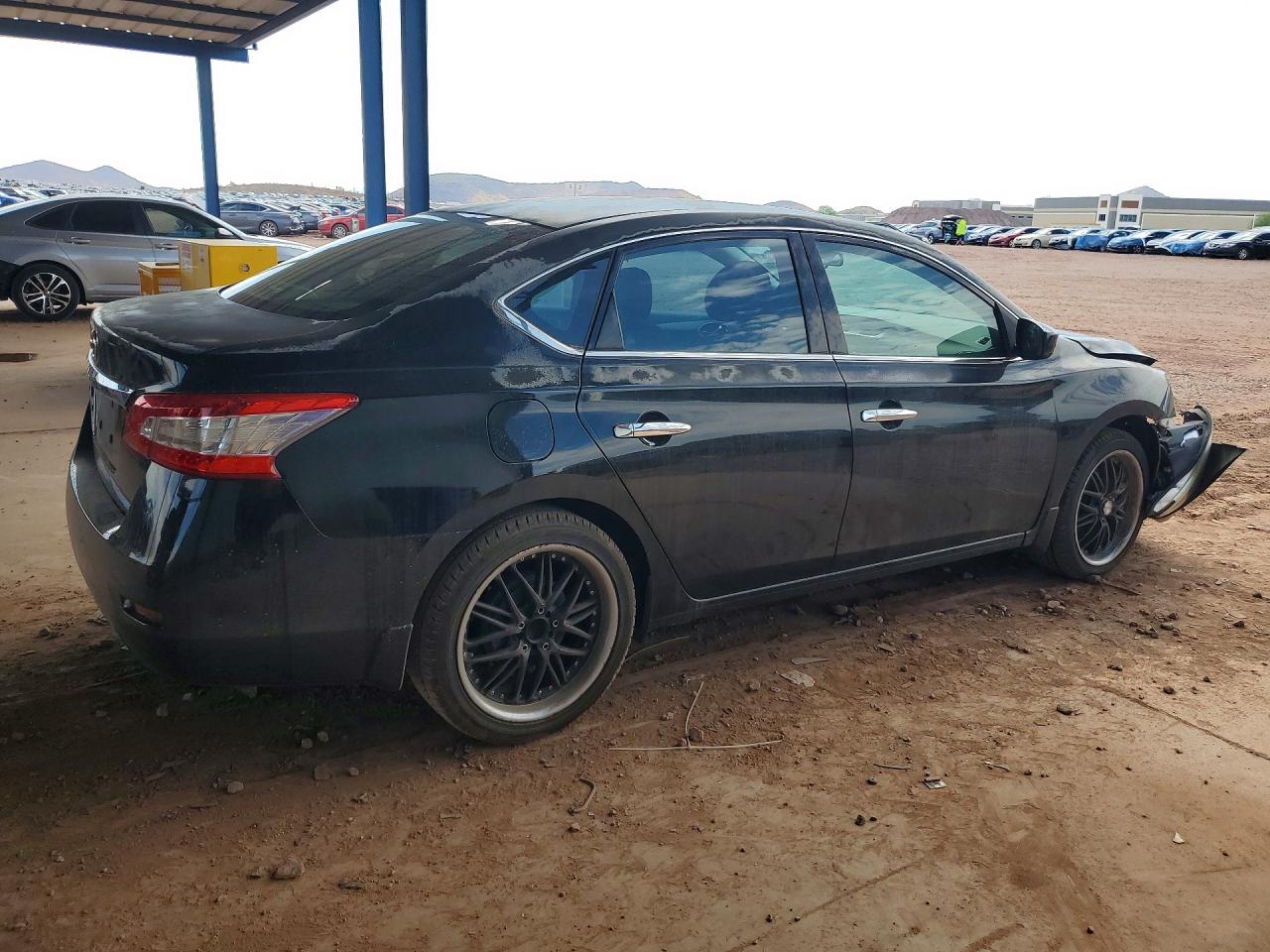 2015 Nissan Sentra S Black vin: 3N1AB7AP8FY307405