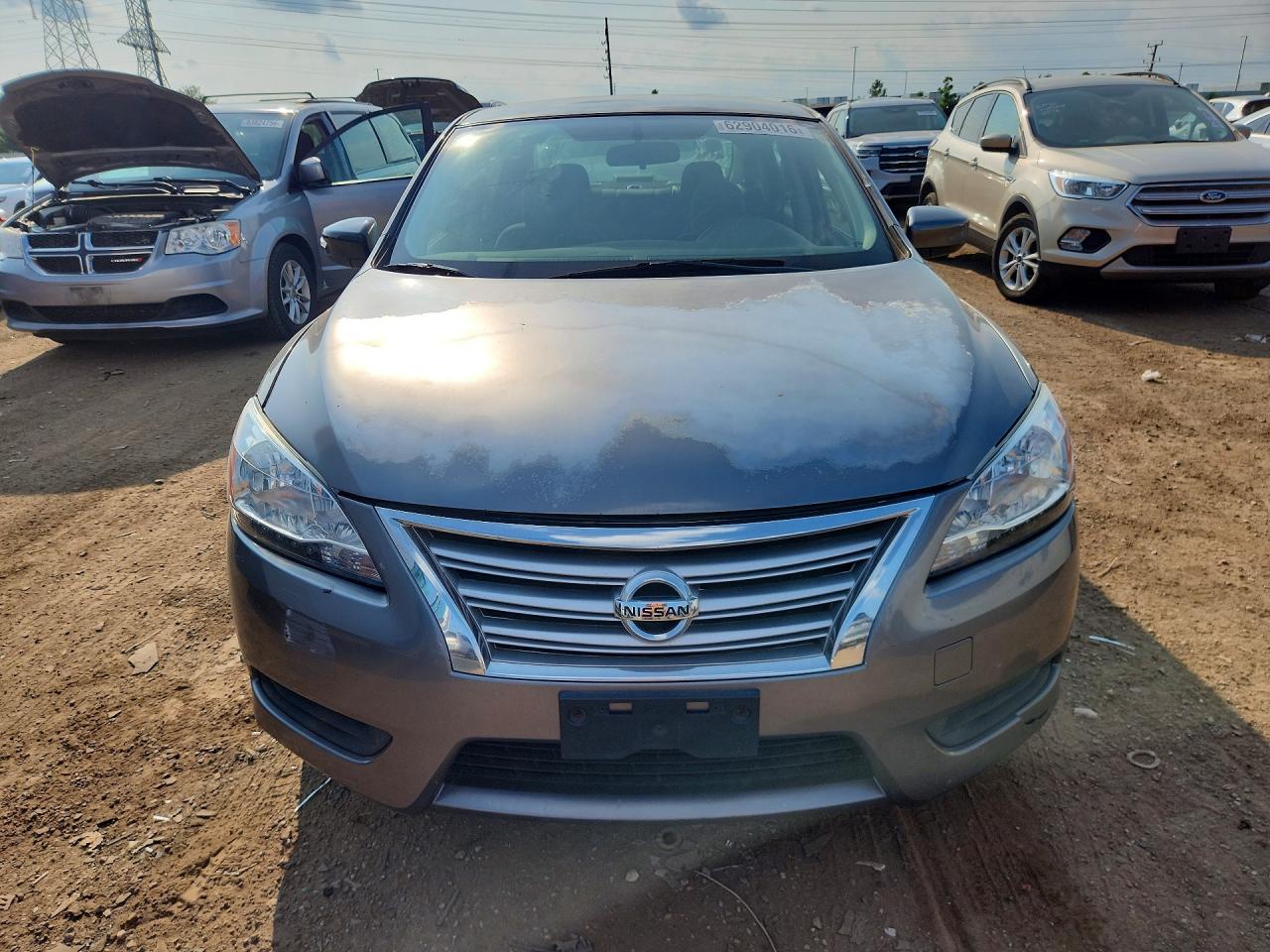 2015 Nissan Sentra S Gray vin: 3N1AB7AP8FY309722