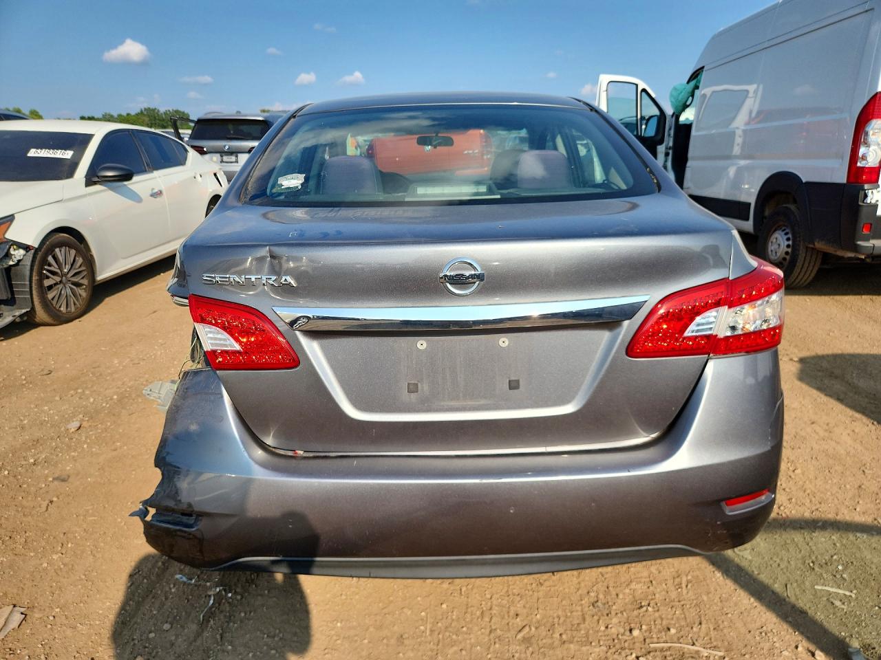 2015 Nissan Sentra S Gray vin: 3N1AB7AP8FY309722