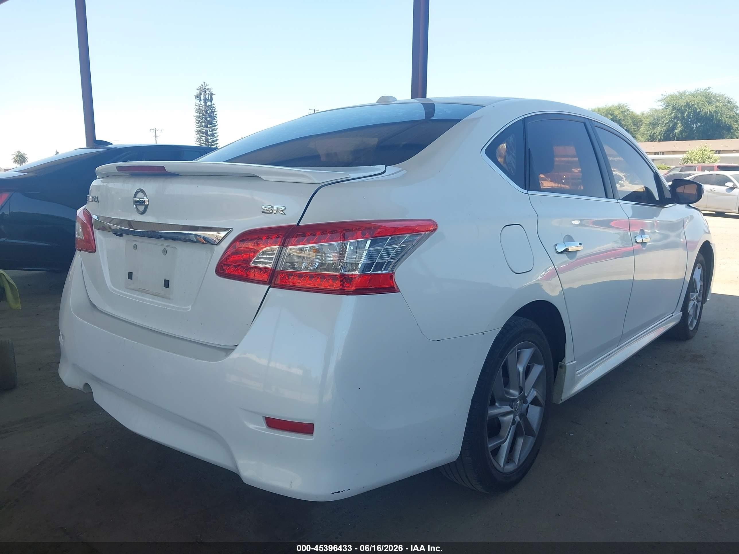 2015 Nissan Sentra Sr White vin: 3N1AB7AP8FY310403