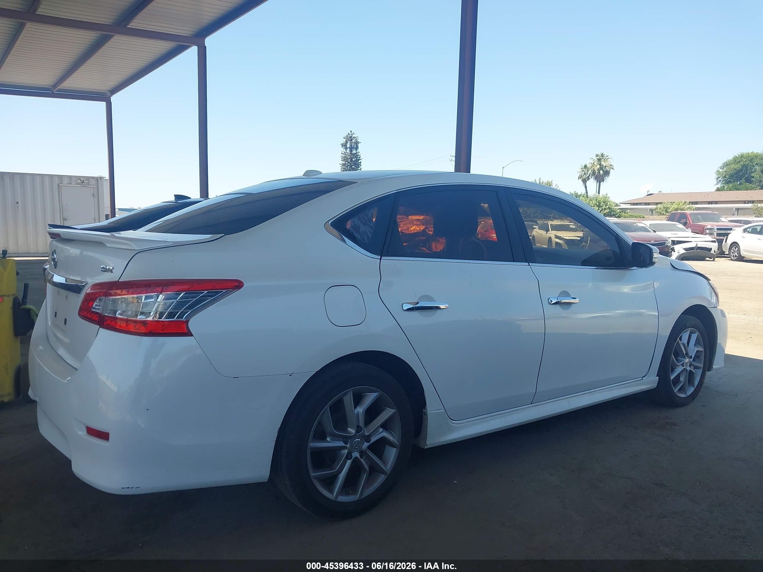2015 Nissan Sentra Sr White vin: 3N1AB7AP8FY310403