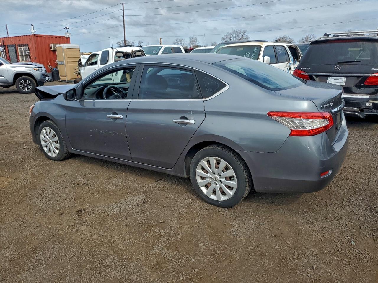 2015 Nissan Sentra S Gray vin: 3N1AB7AP8FY313141