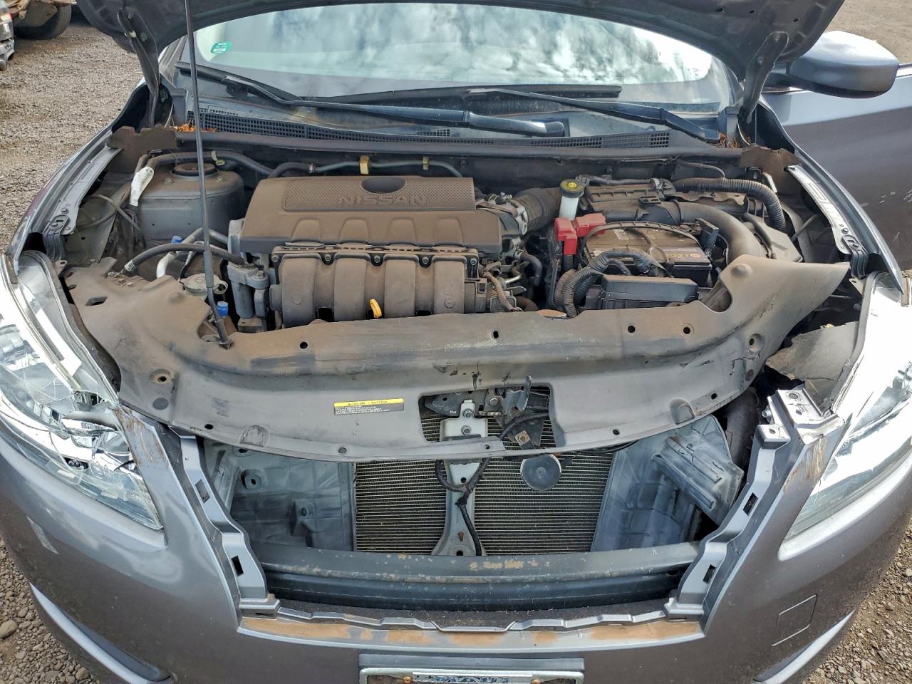 2015 Nissan Sentra S Gray vin: 3N1AB7AP8FY313141