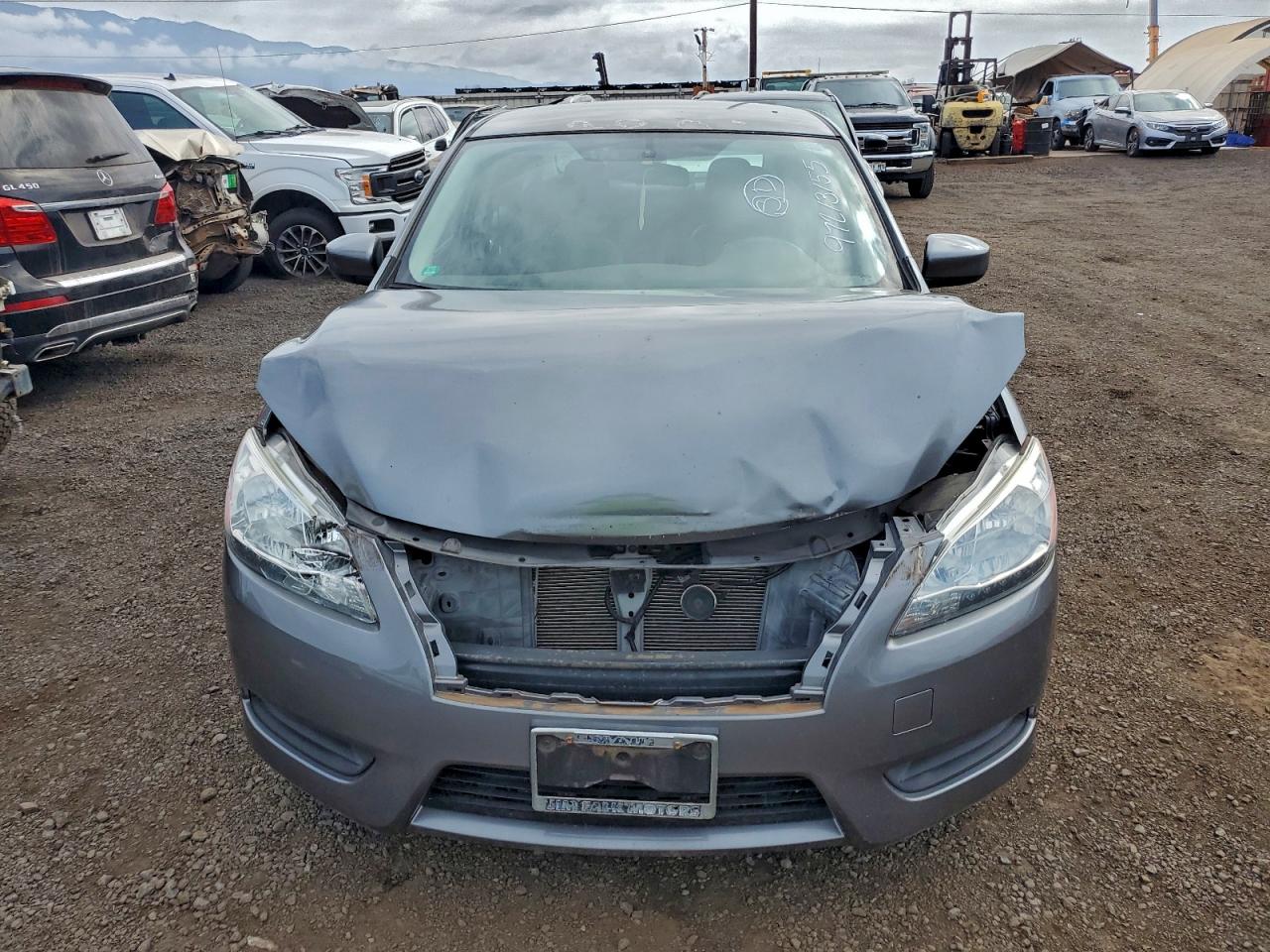 2015 Nissan Sentra S Gray vin: 3N1AB7AP8FY313141