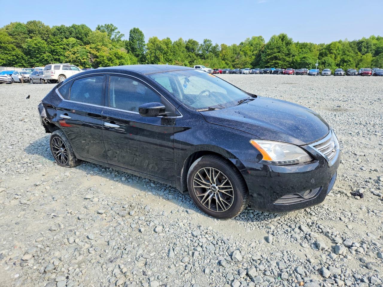 2015 Nissan Sentra S Black vin: 3N1AB7AP8FY317528