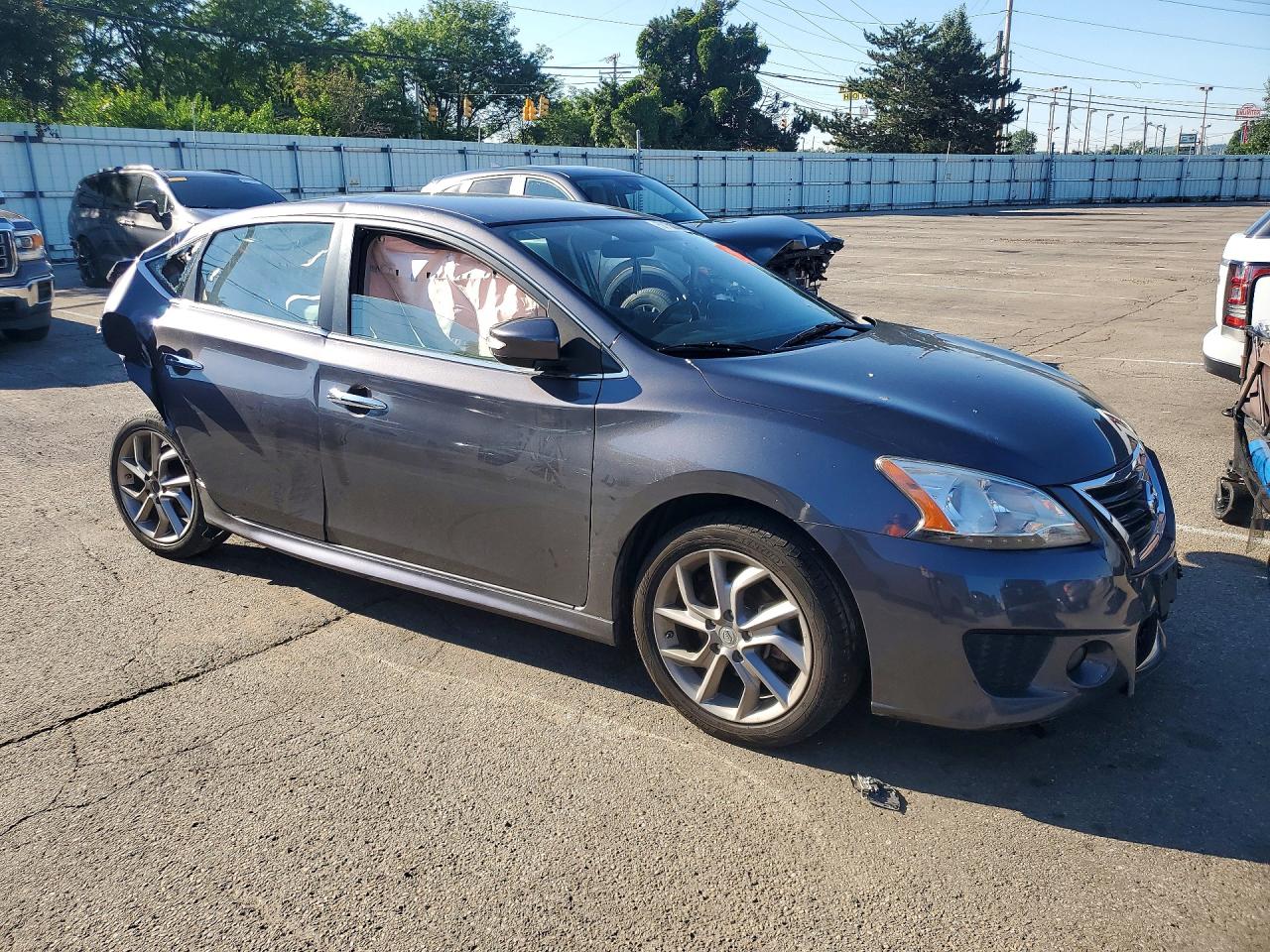 2015 Nissan Sentra Sr Gray vin: 3N1AB7AP8FY320834