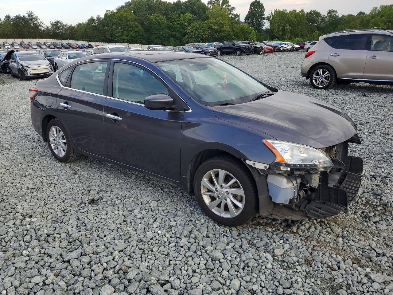 2015 Nissan Sentra Sv Gray vin: 3N1AB7AP8FY329288