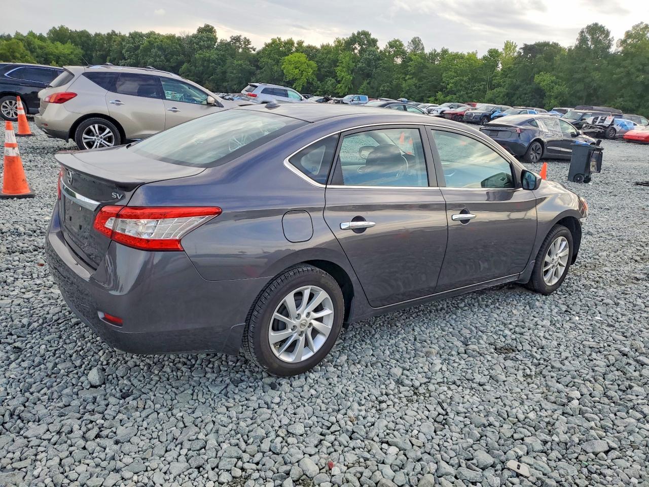 2015 Nissan Sentra Sv Gray vin: 3N1AB7AP8FY329288