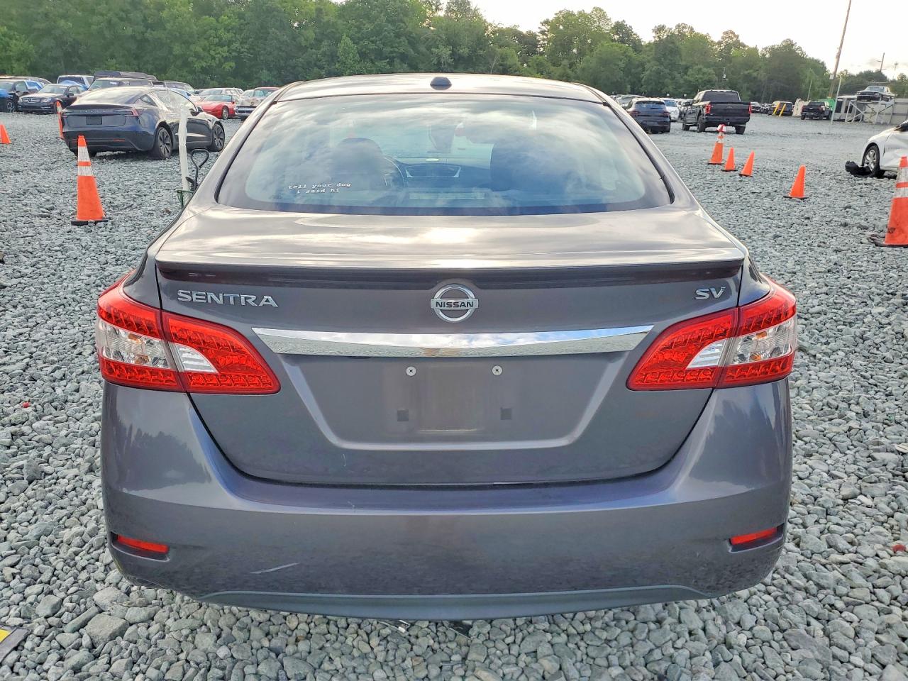 2015 Nissan Sentra Sv Gray vin: 3N1AB7AP8FY329288