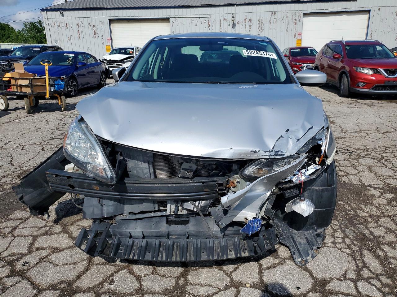 2015 Nissan Sentra S Silver vin: 3N1AB7AP8FY330098