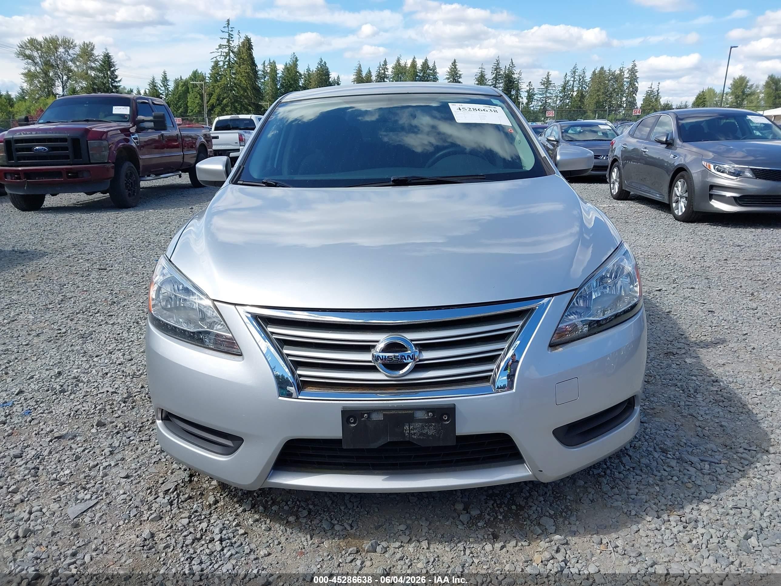 2015 Nissan Sentra S Silver vin: 3N1AB7AP8FY330151