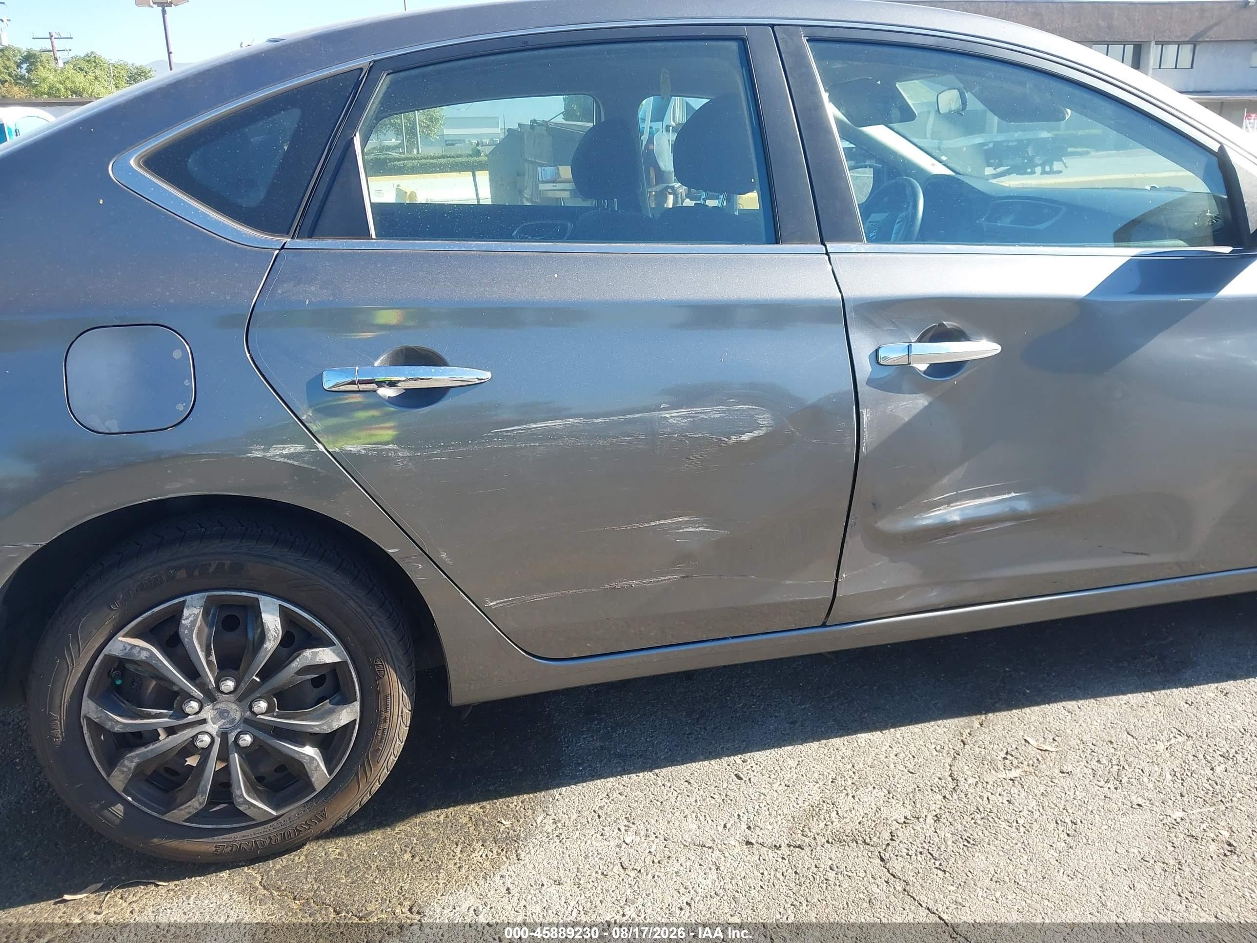 2015 Nissan Sentra S Gray vin: 3N1AB7AP8FY330327