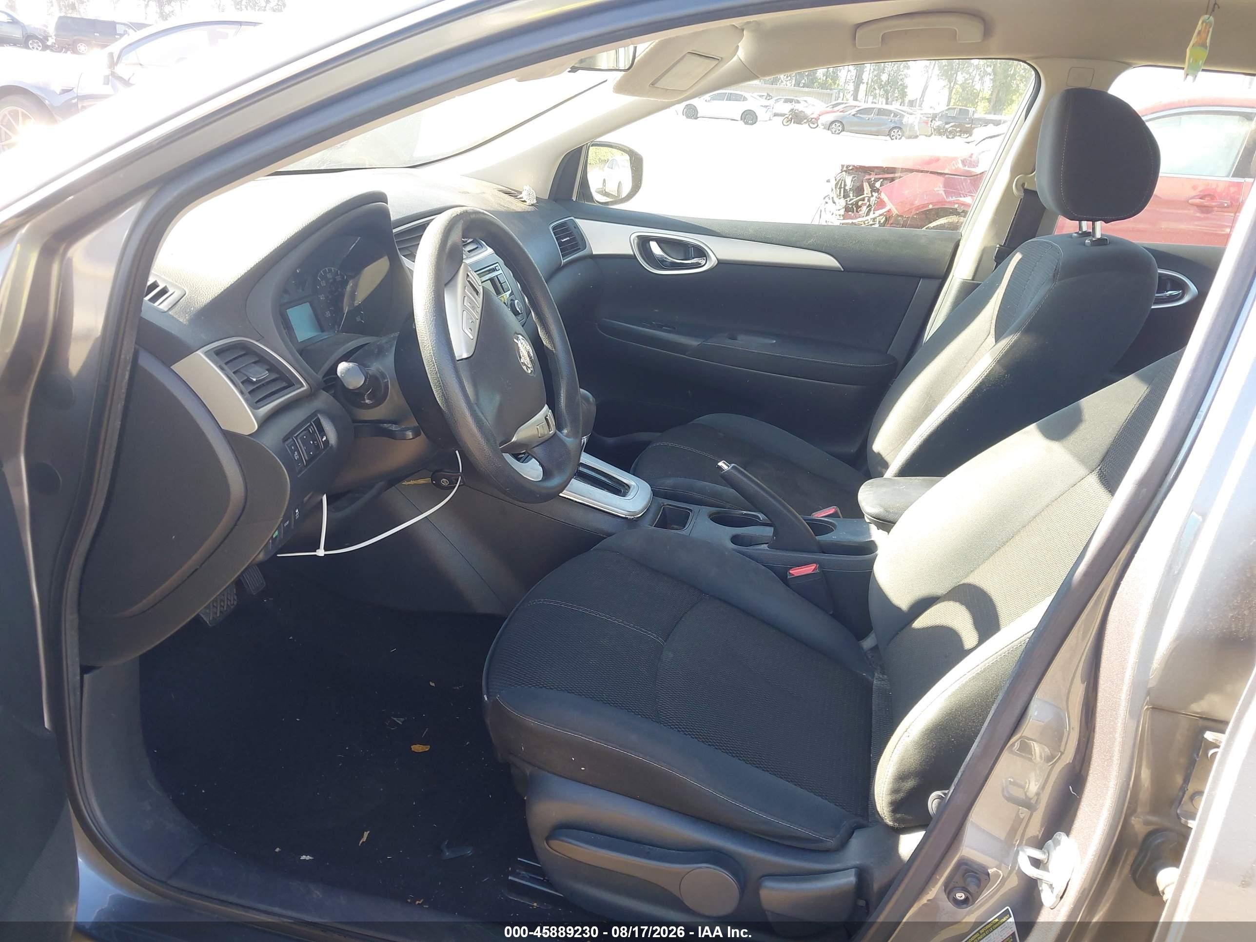 2015 Nissan Sentra S Gray vin: 3N1AB7AP8FY330327