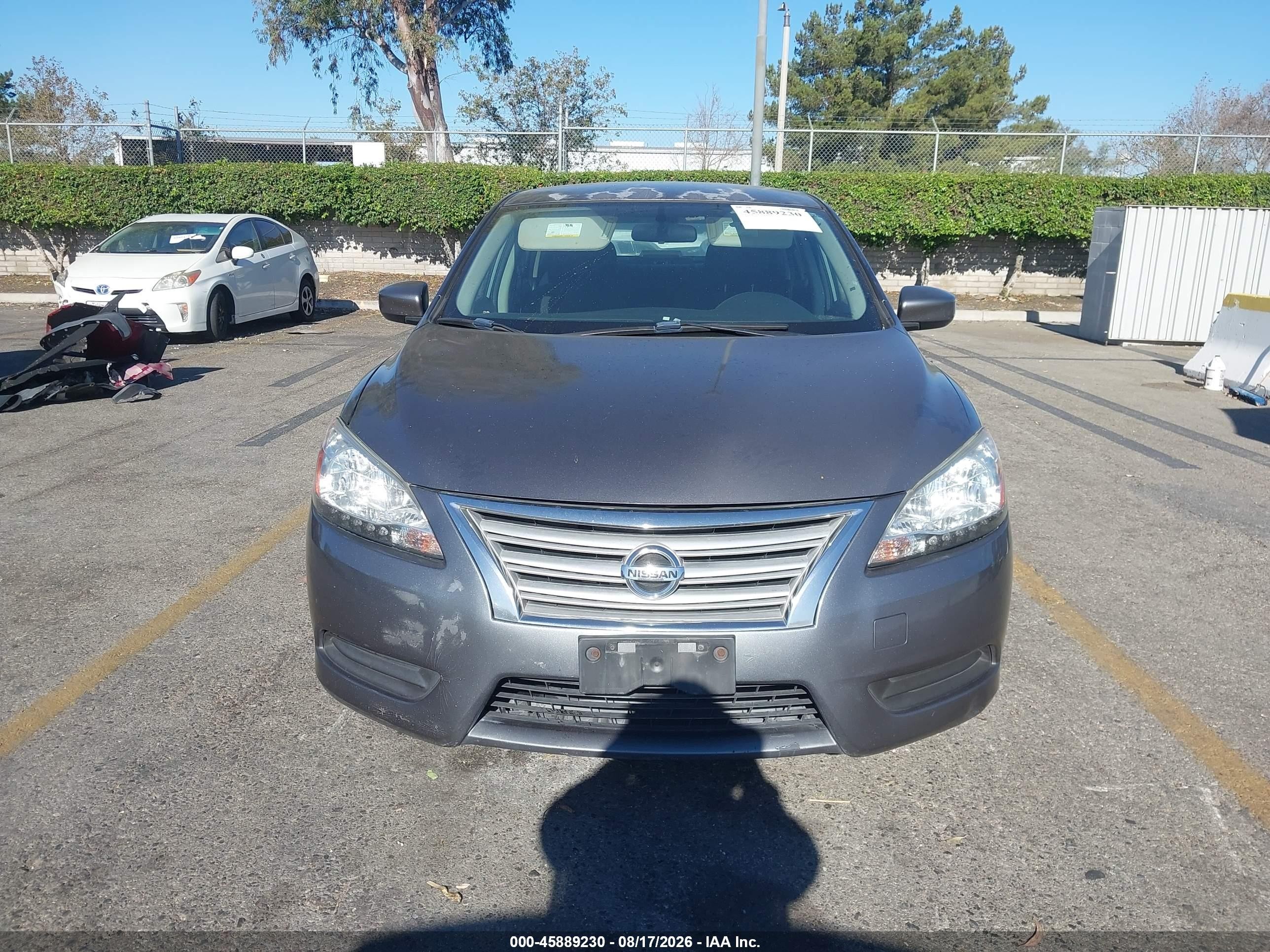 2015 Nissan Sentra S Gray vin: 3N1AB7AP8FY330327