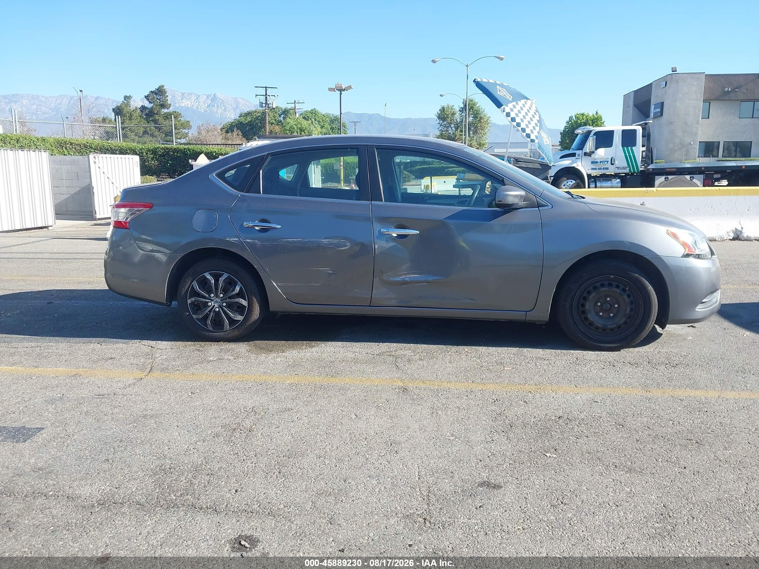 2015 Nissan Sentra S Gray vin: 3N1AB7AP8FY330327