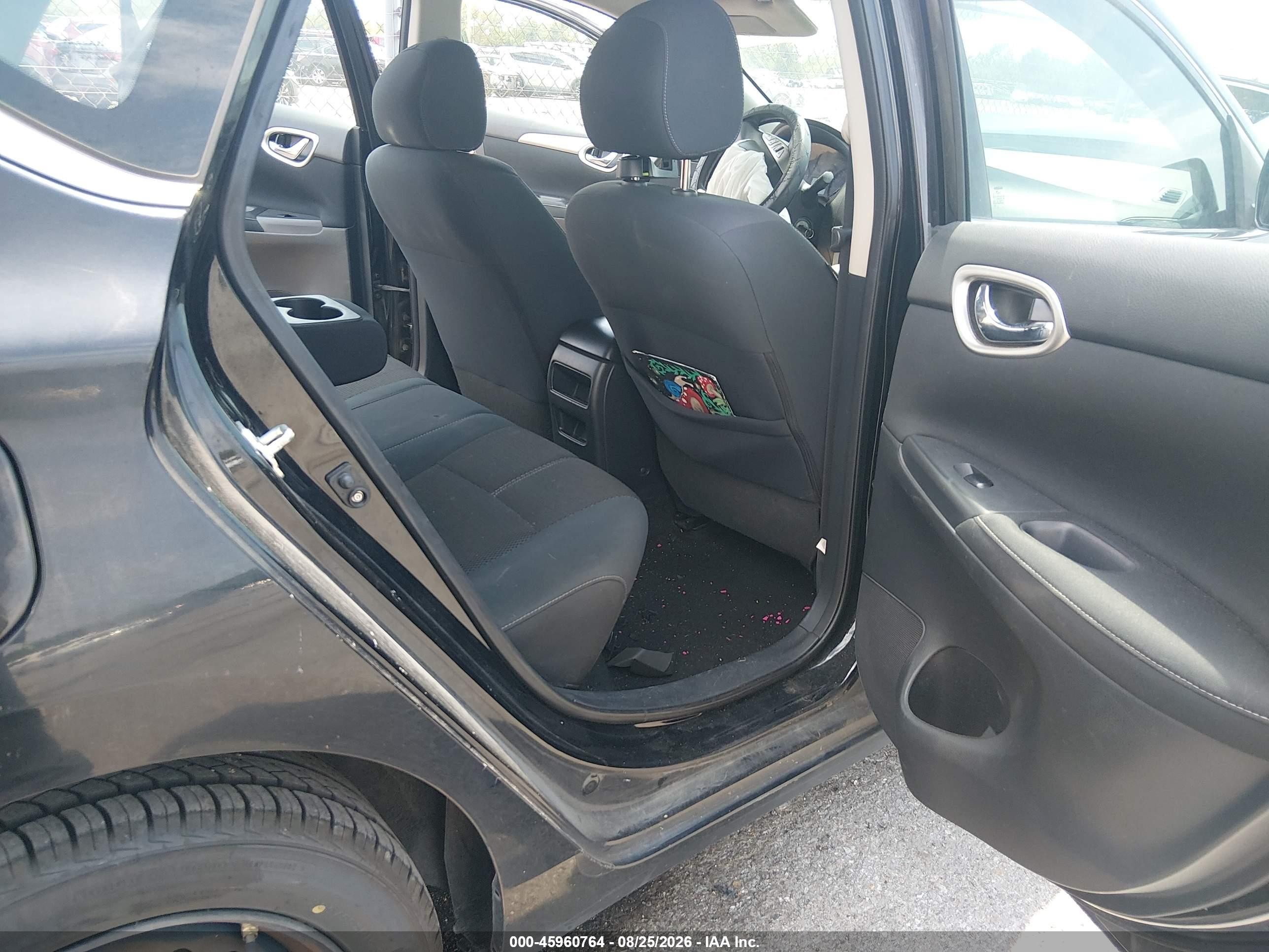 2015 Nissan Sentra S Black vin: 3N1AB7AP8FY333583