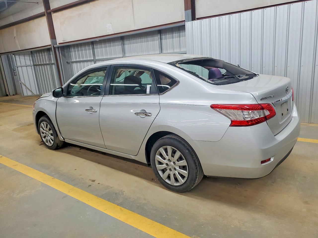 2015 Nissan Sentra S Silver vin: 3N1AB7AP8FY335513