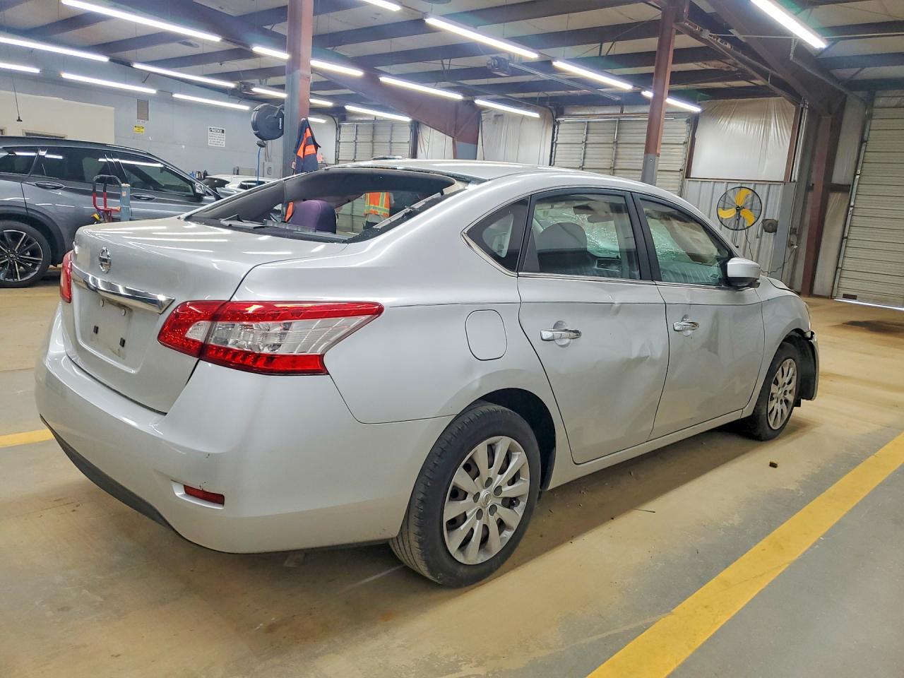 2015 Nissan Sentra S Silver vin: 3N1AB7AP8FY335513