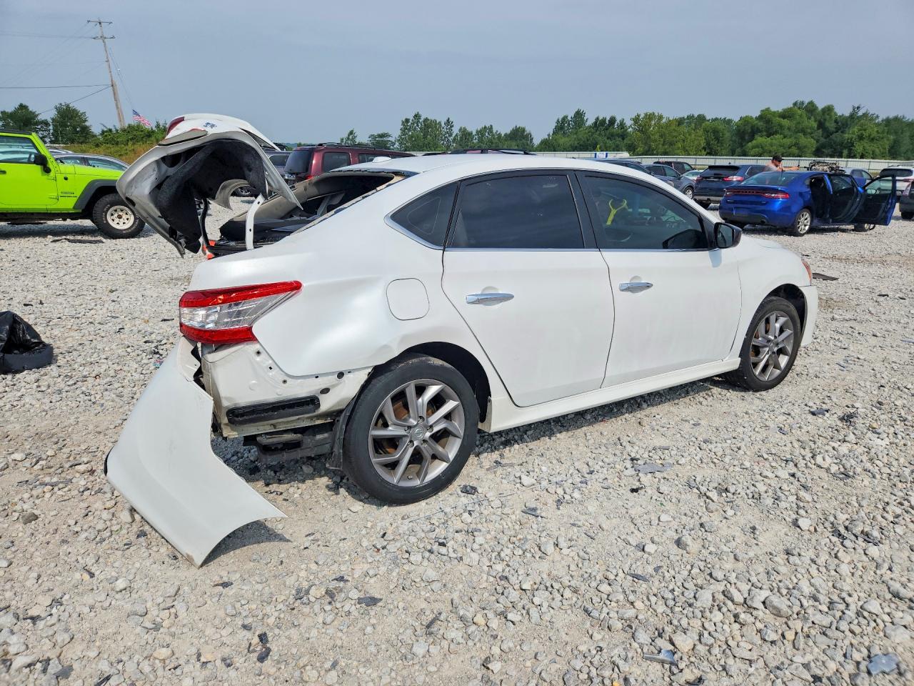 2015 Nissan Sentra Sr White vin: 3N1AB7AP8FY339254