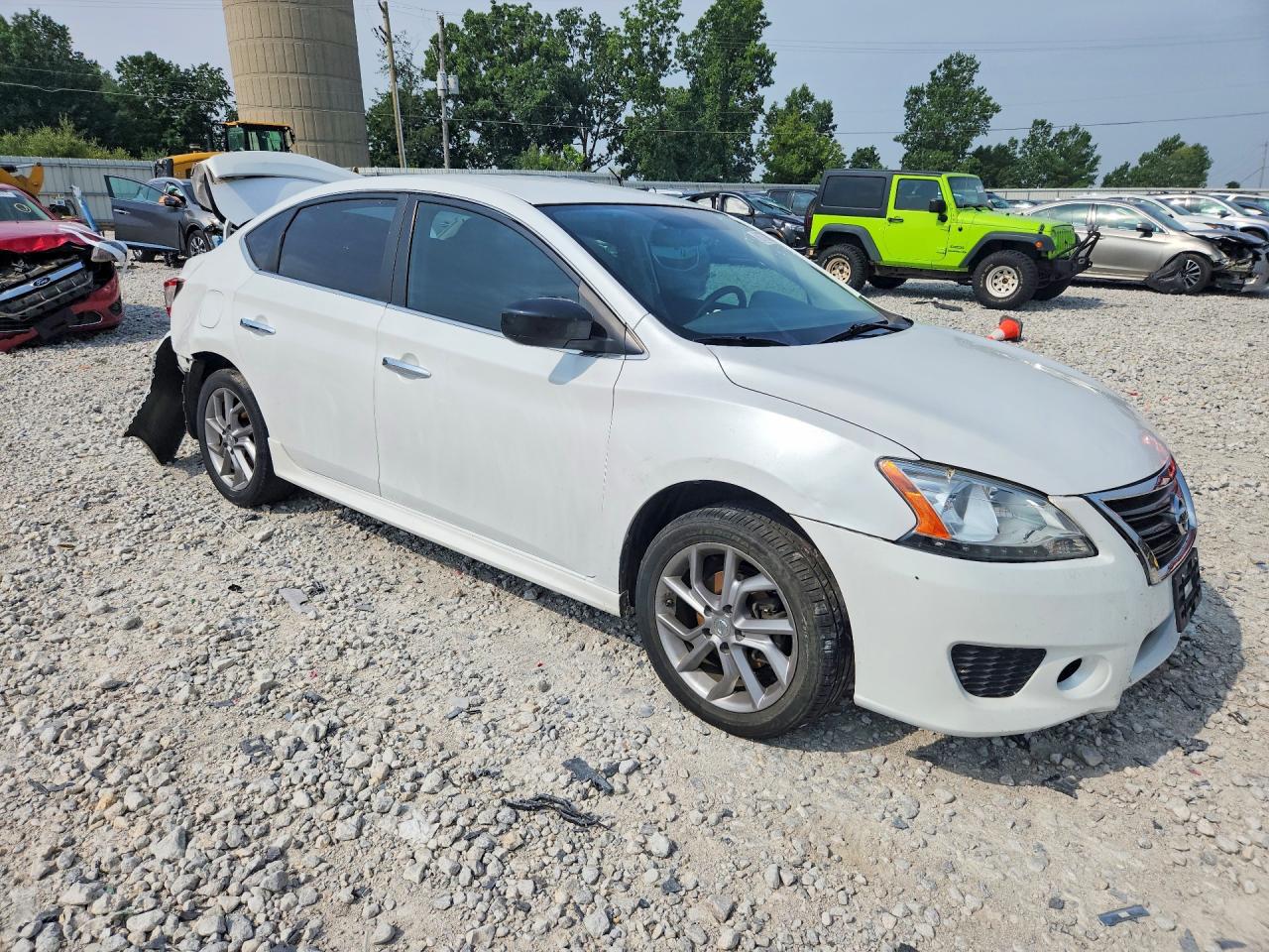 2015 Nissan Sentra Sr White vin: 3N1AB7AP8FY339254