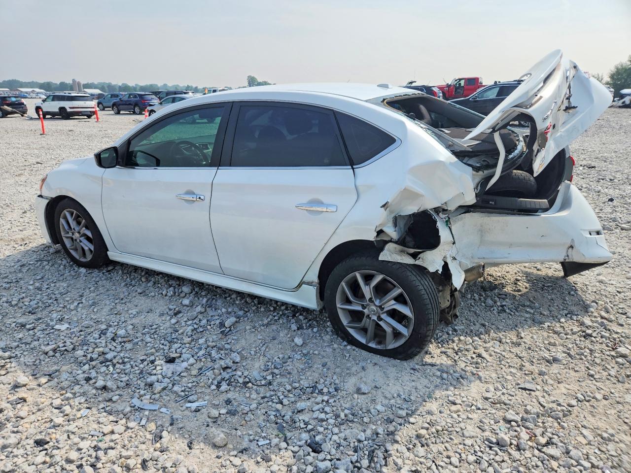 2015 Nissan Sentra Sr White vin: 3N1AB7AP8FY339254