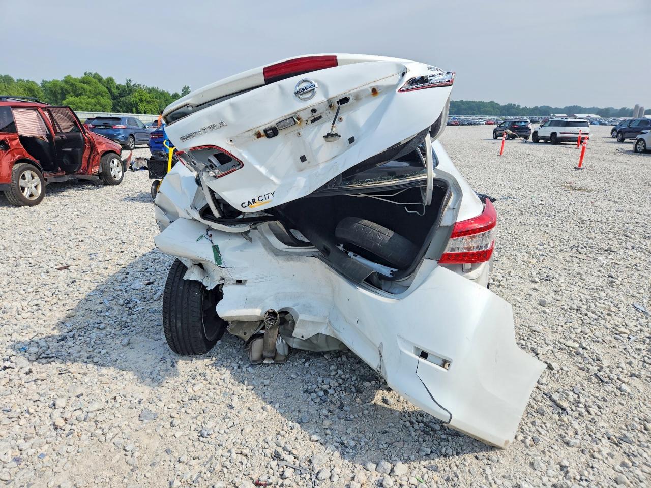 2015 Nissan Sentra Sr White vin: 3N1AB7AP8FY339254