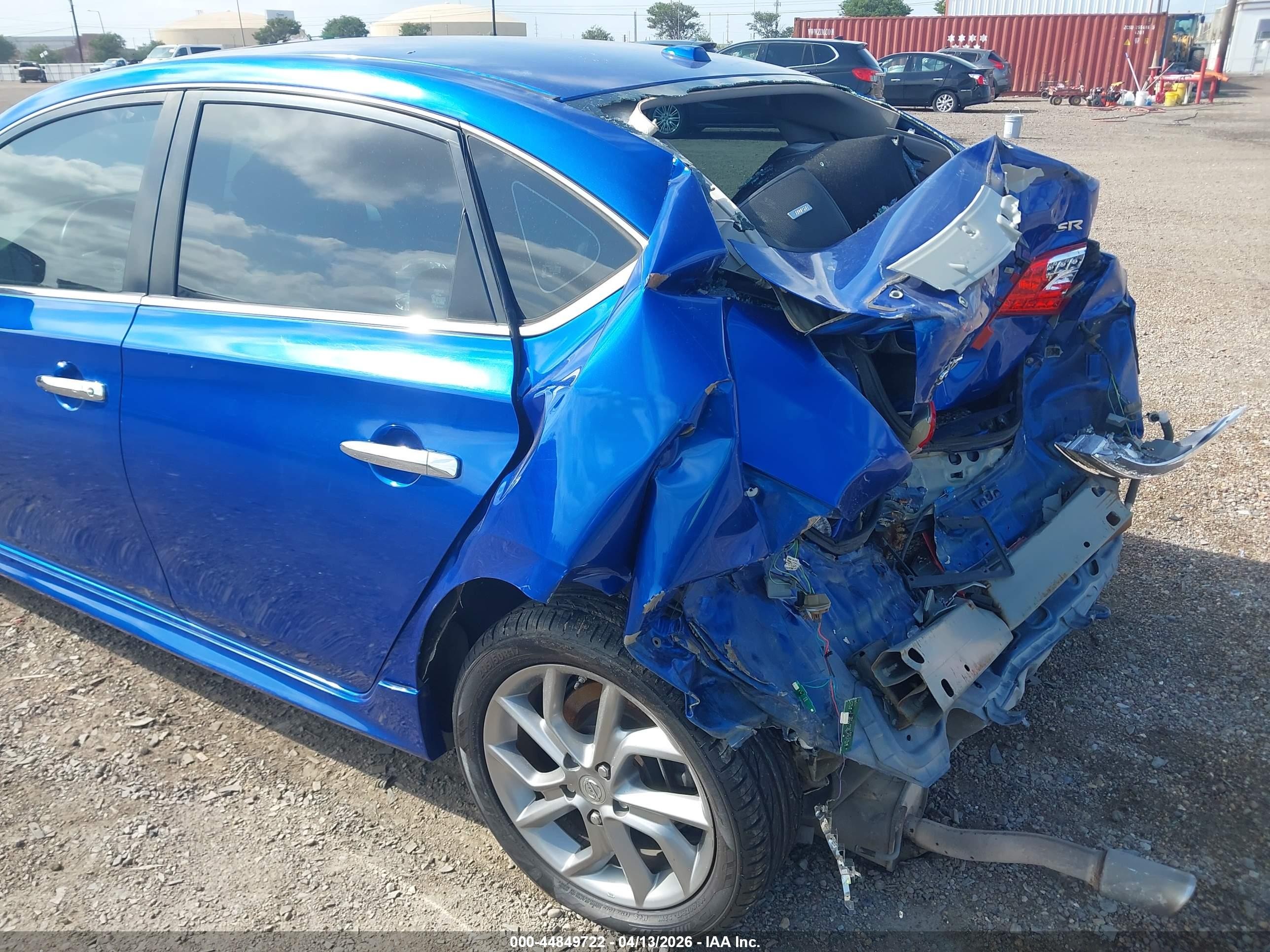 2015 Nissan Sentra Sr Blue vin: 3N1AB7AP8FY340310