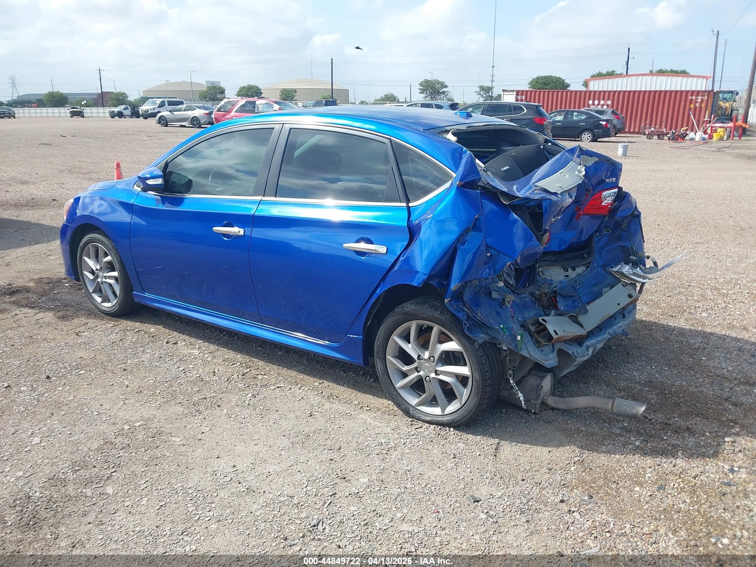 2015 Nissan Sentra Sr Blue vin: 3N1AB7AP8FY340310
