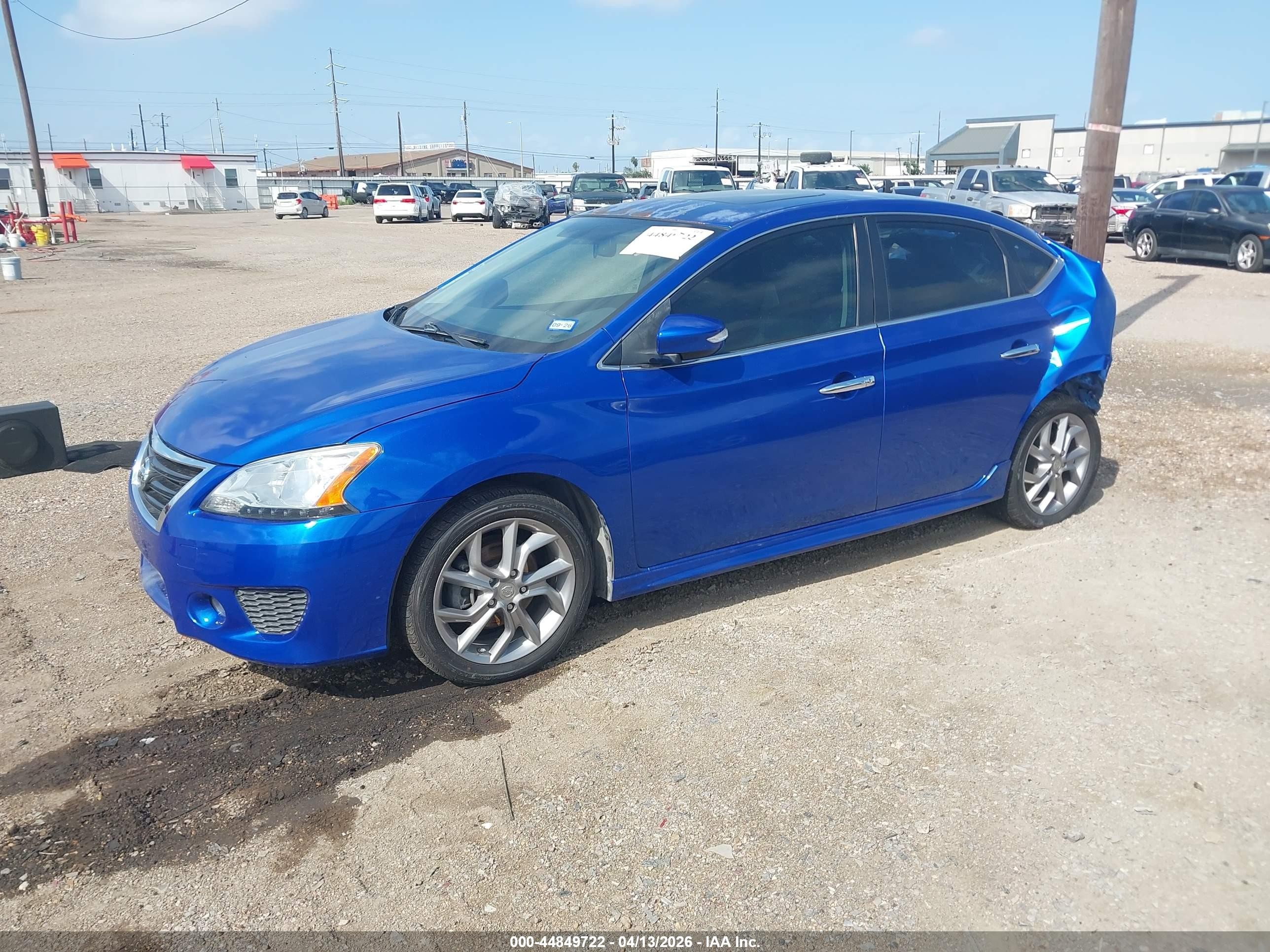 2015 Nissan Sentra Sr Blue vin: 3N1AB7AP8FY340310