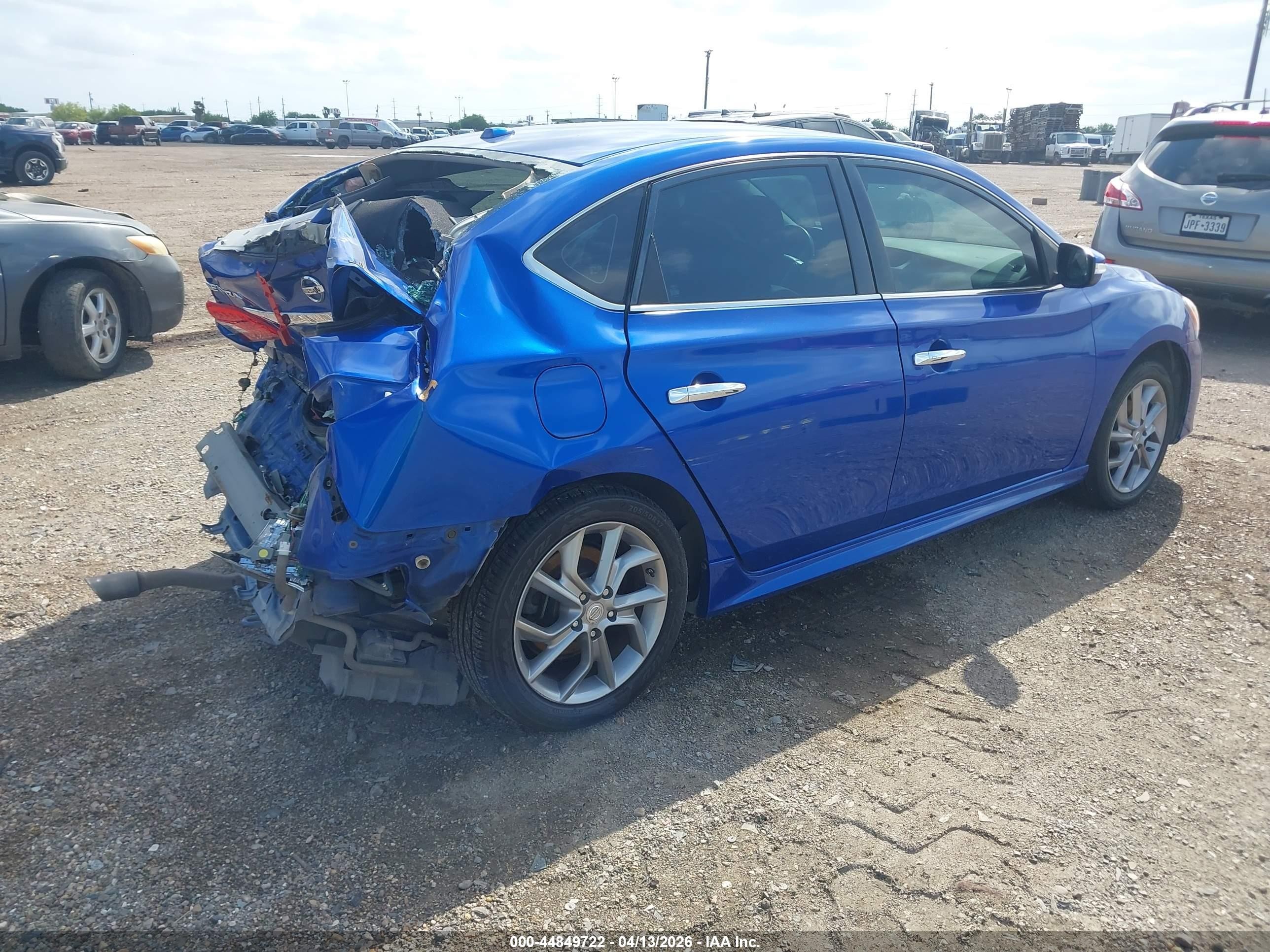 2015 Nissan Sentra Sr Blue vin: 3N1AB7AP8FY340310