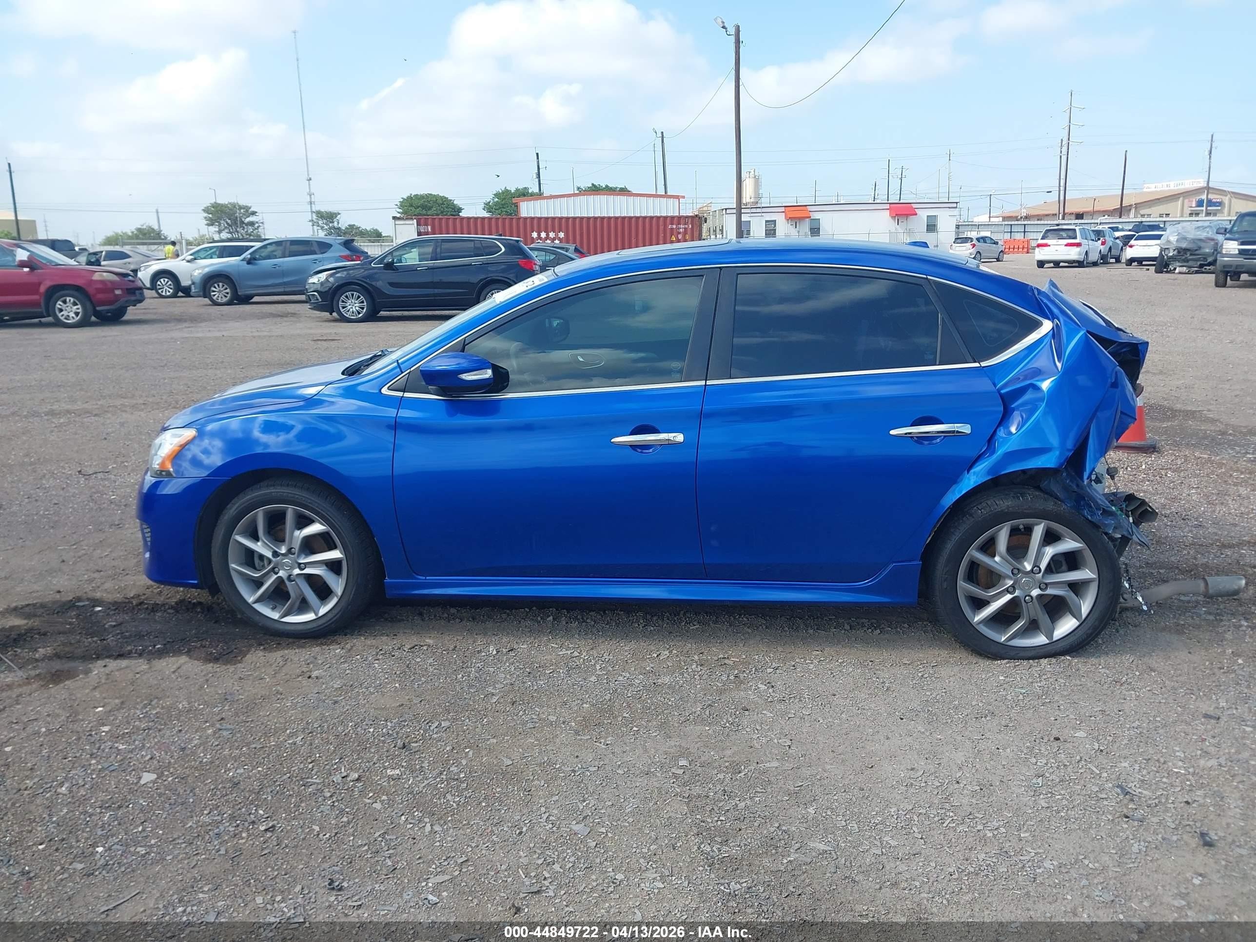 2015 Nissan Sentra Sr Blue vin: 3N1AB7AP8FY340310