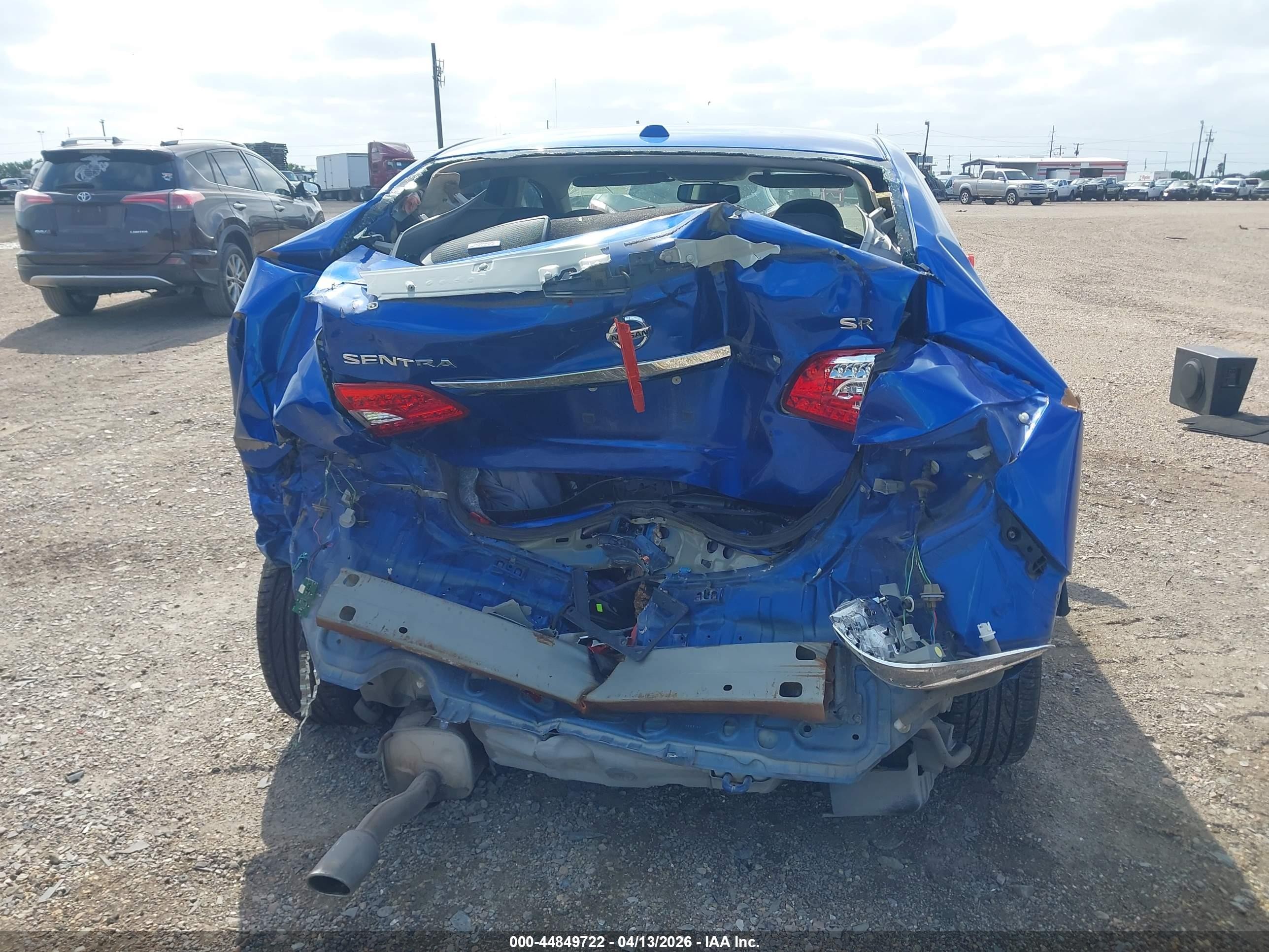 2015 Nissan Sentra Sr Blue vin: 3N1AB7AP8FY340310