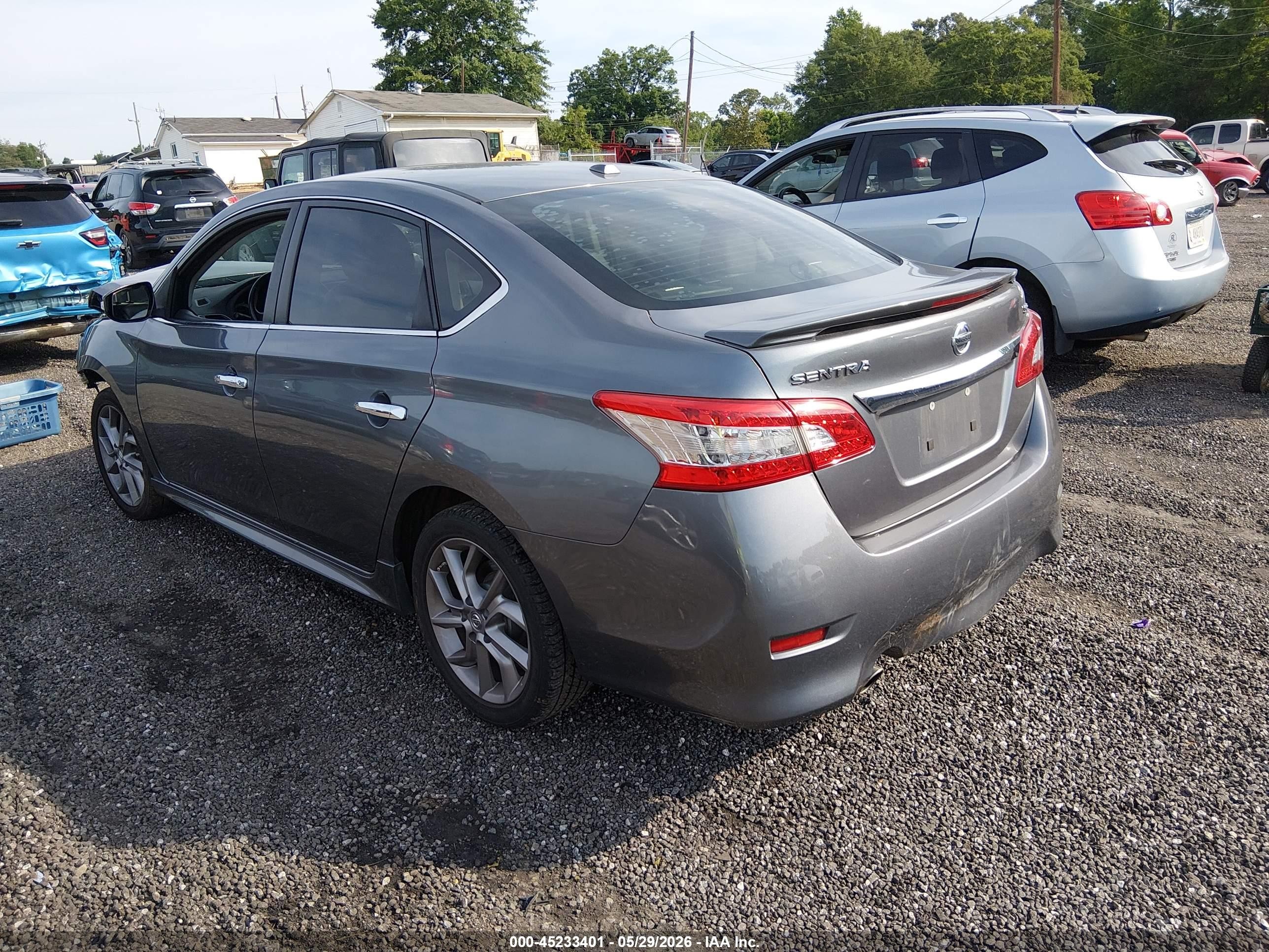 2015 Nissan Sentra Sr Gray vin: 3N1AB7AP8FY341392