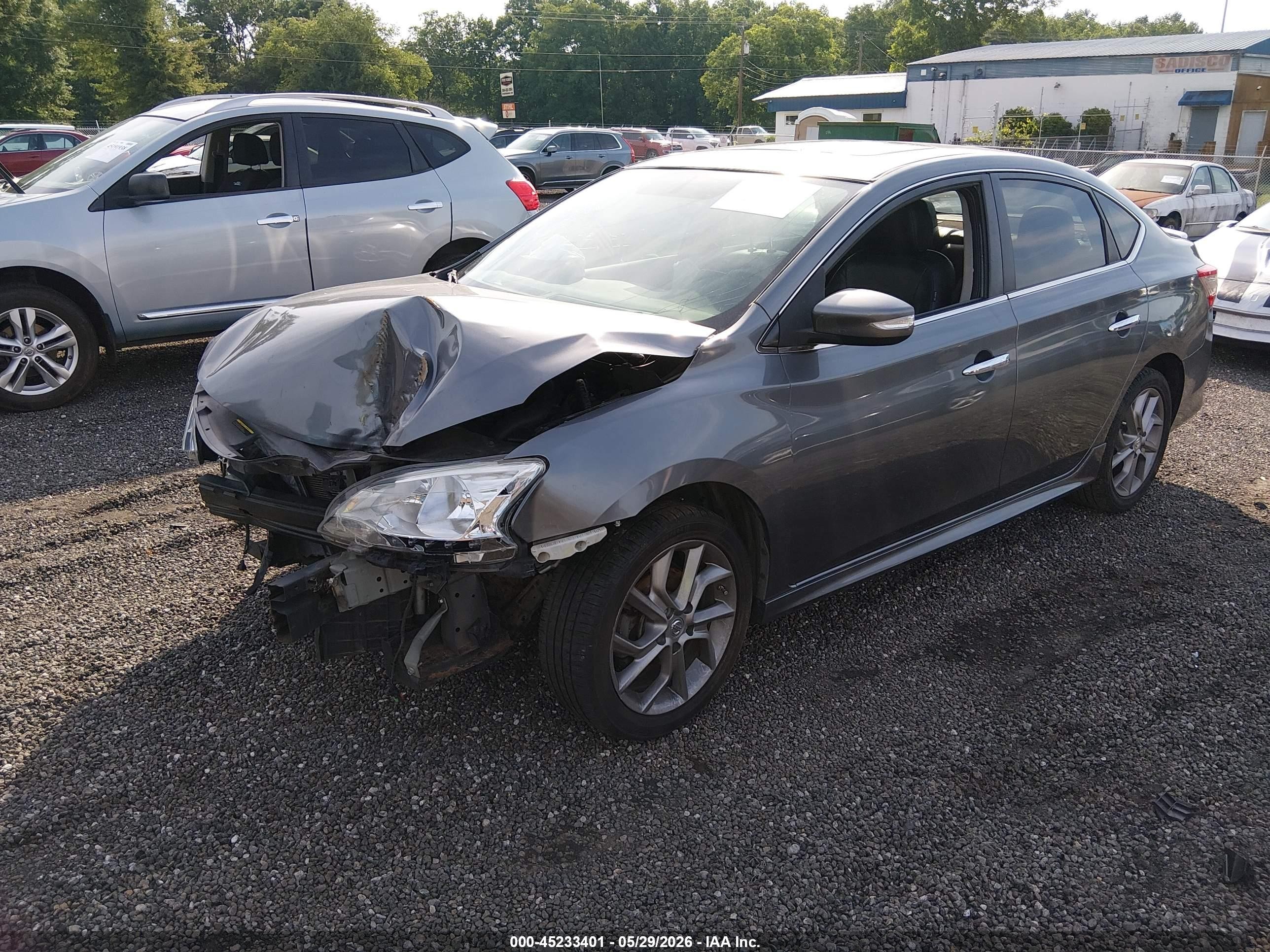 2015 Nissan Sentra Sr Gray vin: 3N1AB7AP8FY341392