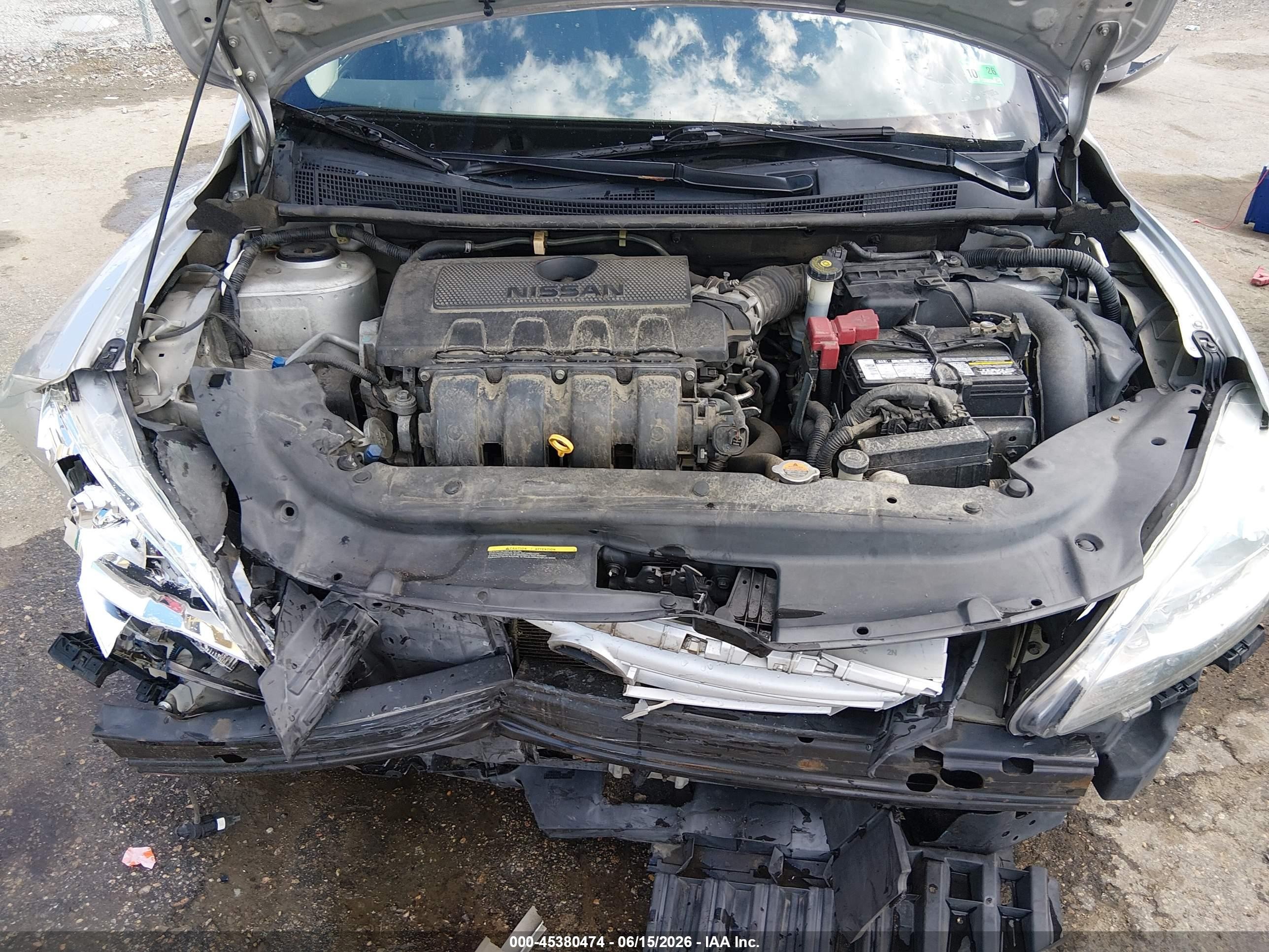 2015 Nissan Sentra S Silver vin: 3N1AB7AP8FY344678