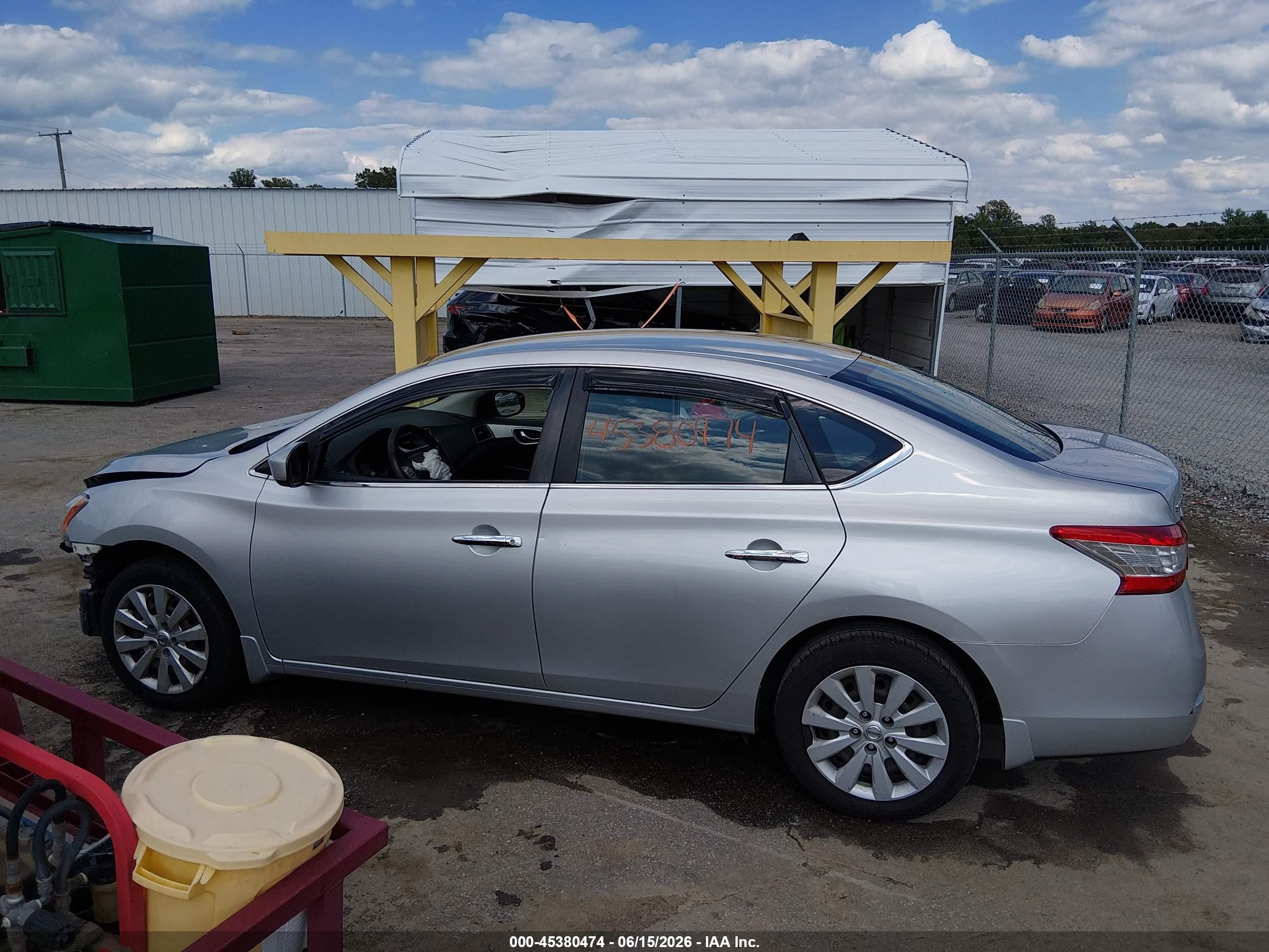 2015 Nissan Sentra S Silver vin: 3N1AB7AP8FY344678